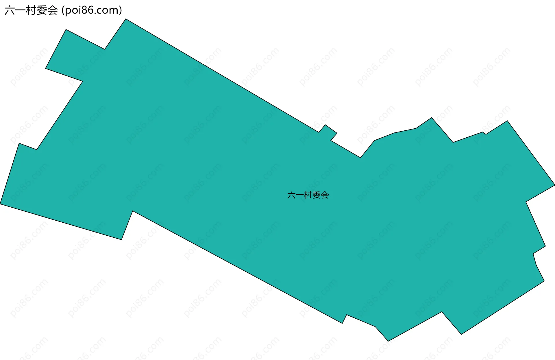 六一村委会边界地图