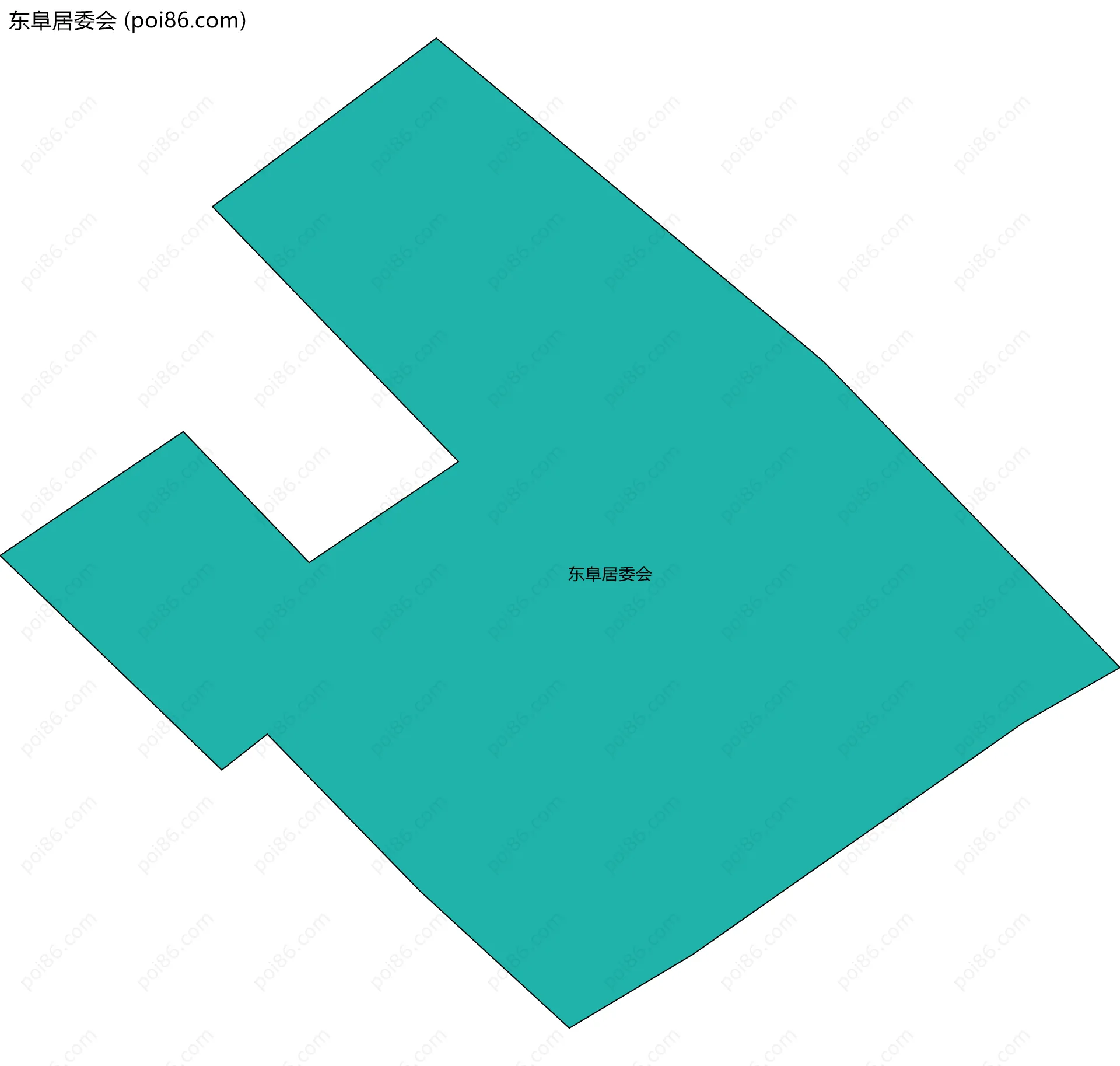 东阜居委会边界地图