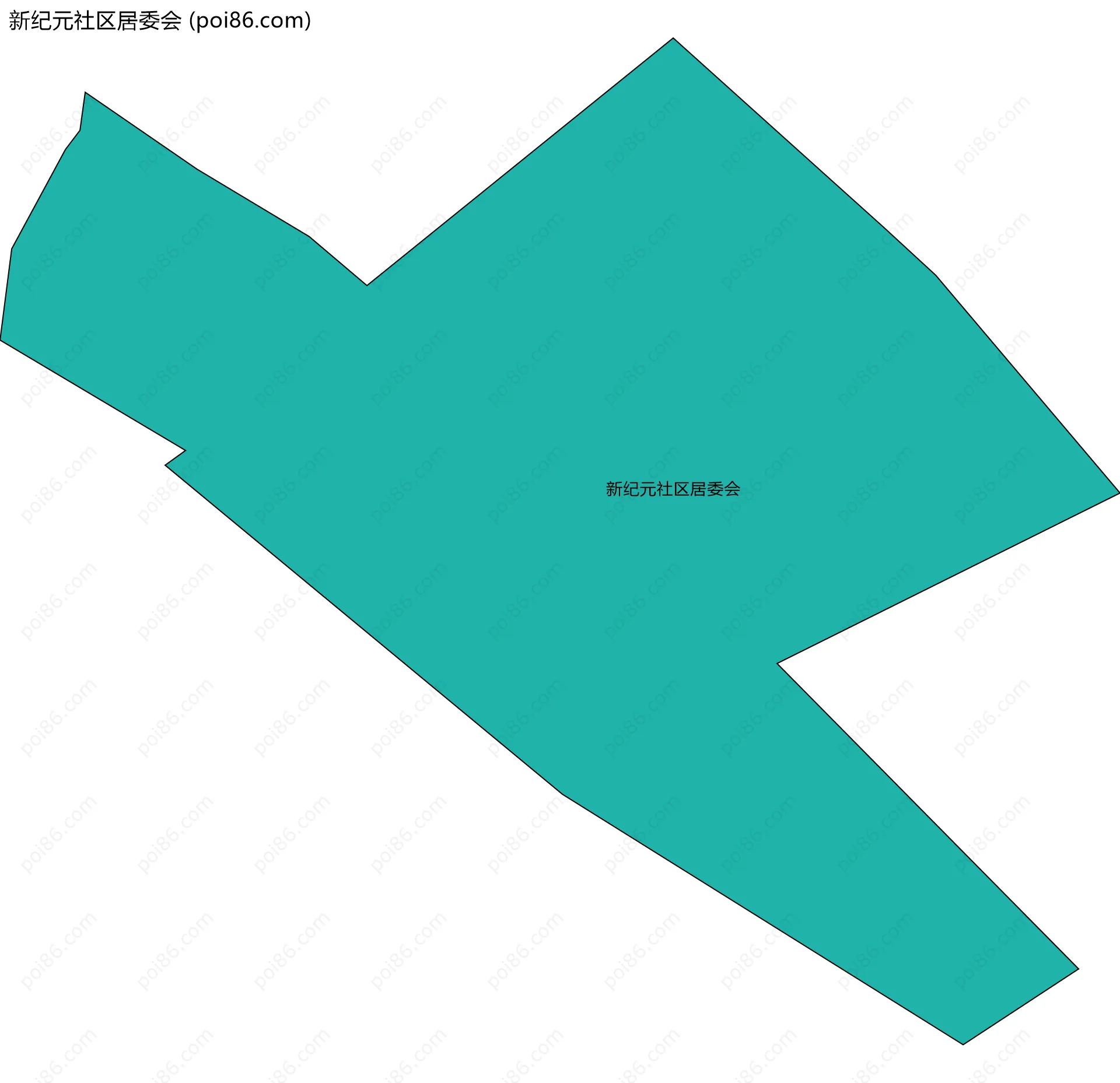 新纪元社区居委会边界地图