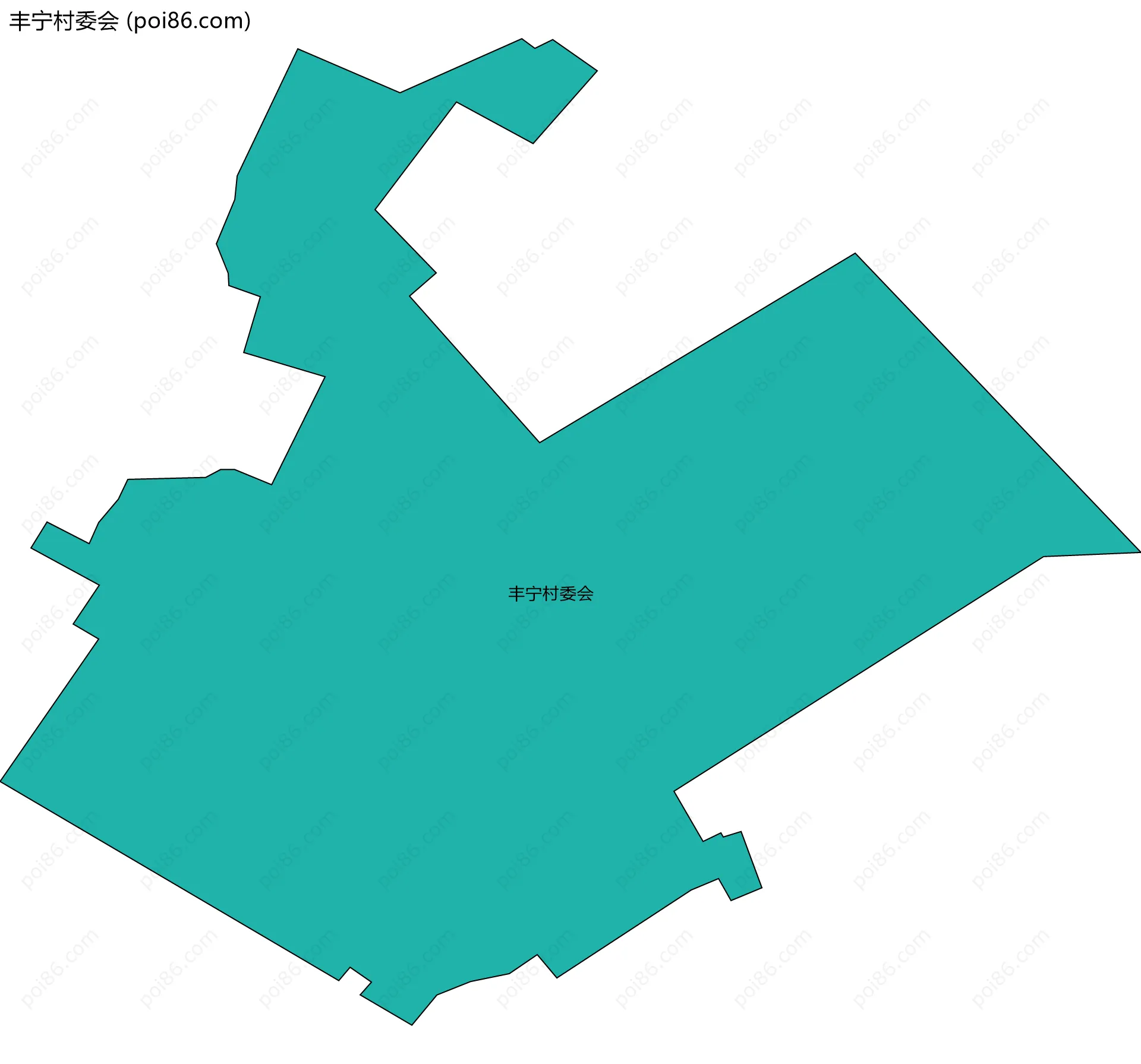 丰宁村委会边界地图