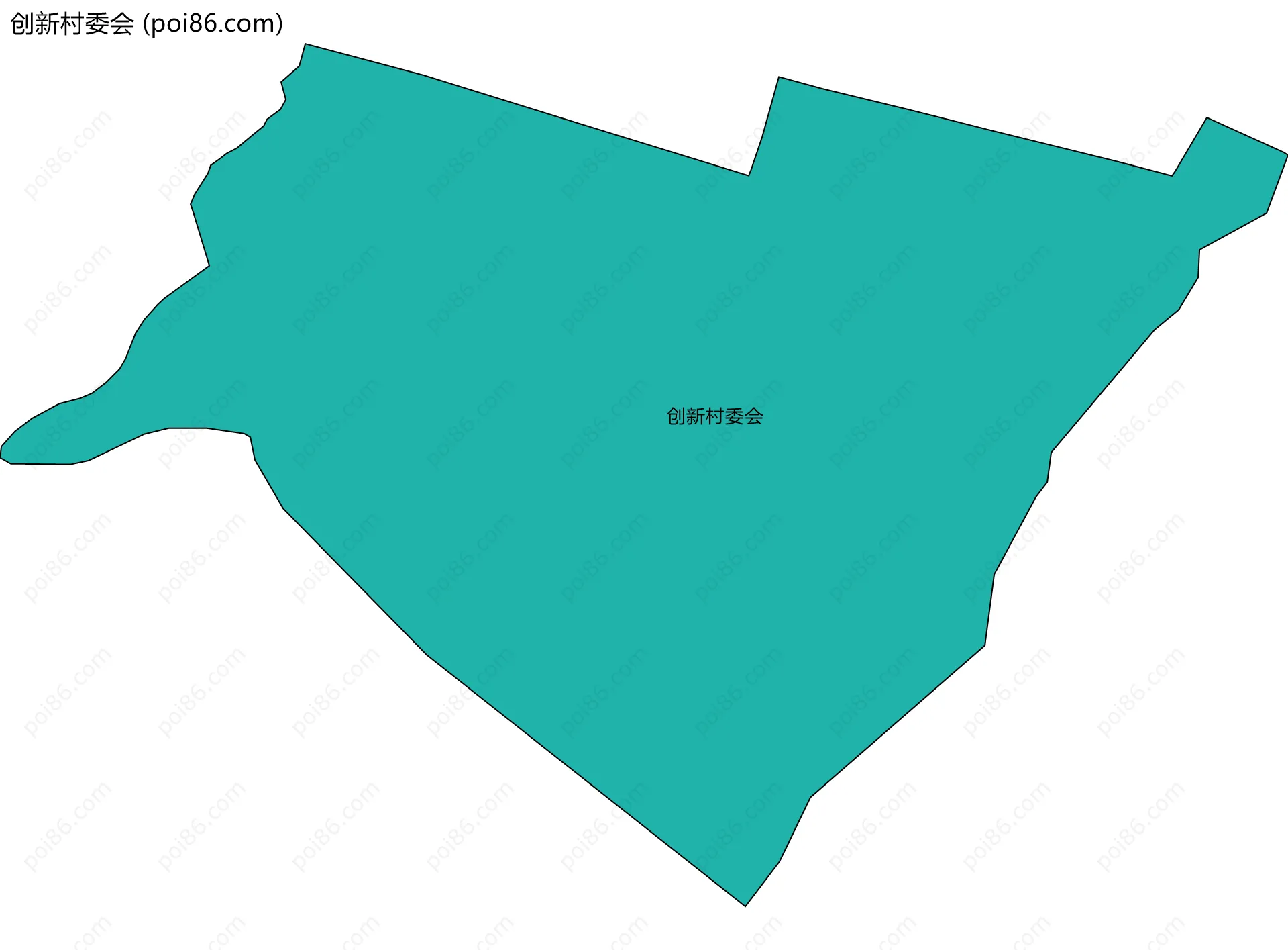 创新村委会边界地图