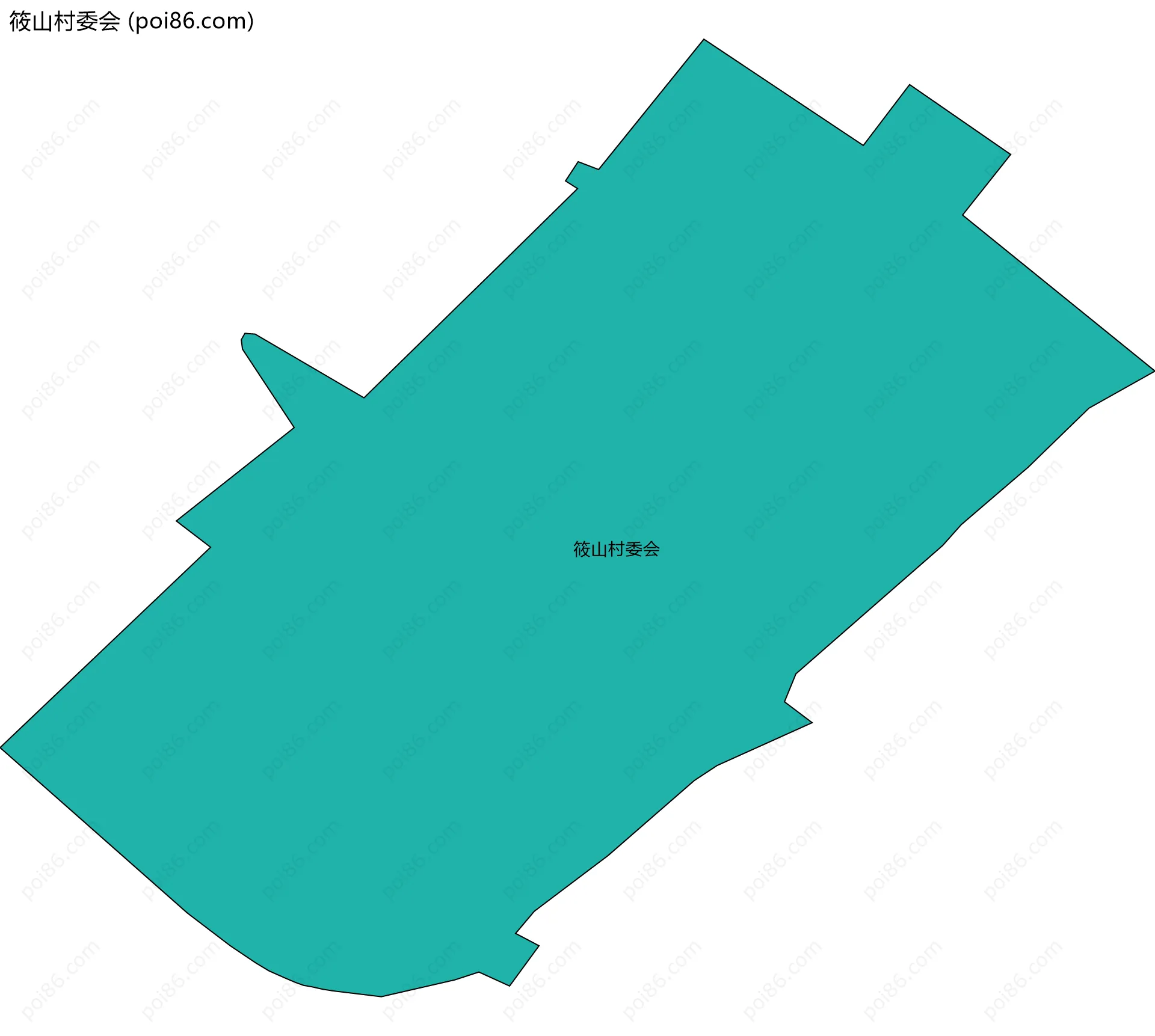 筱山村委会边界地图