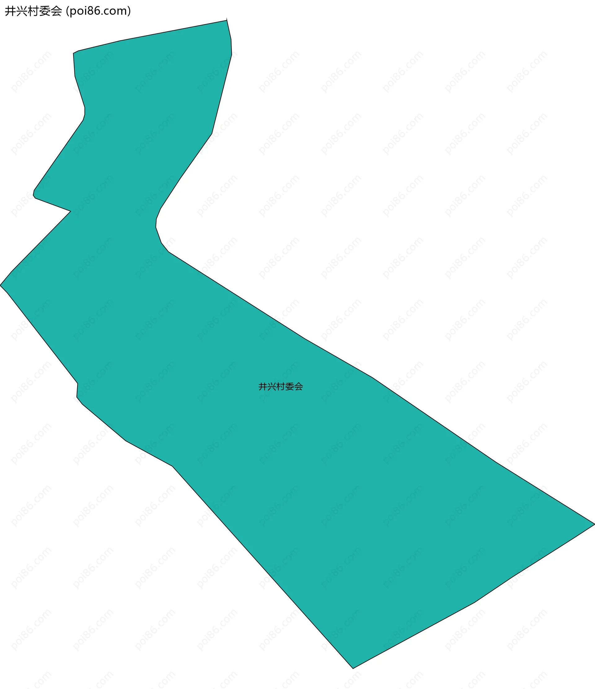 井兴村委会边界地图