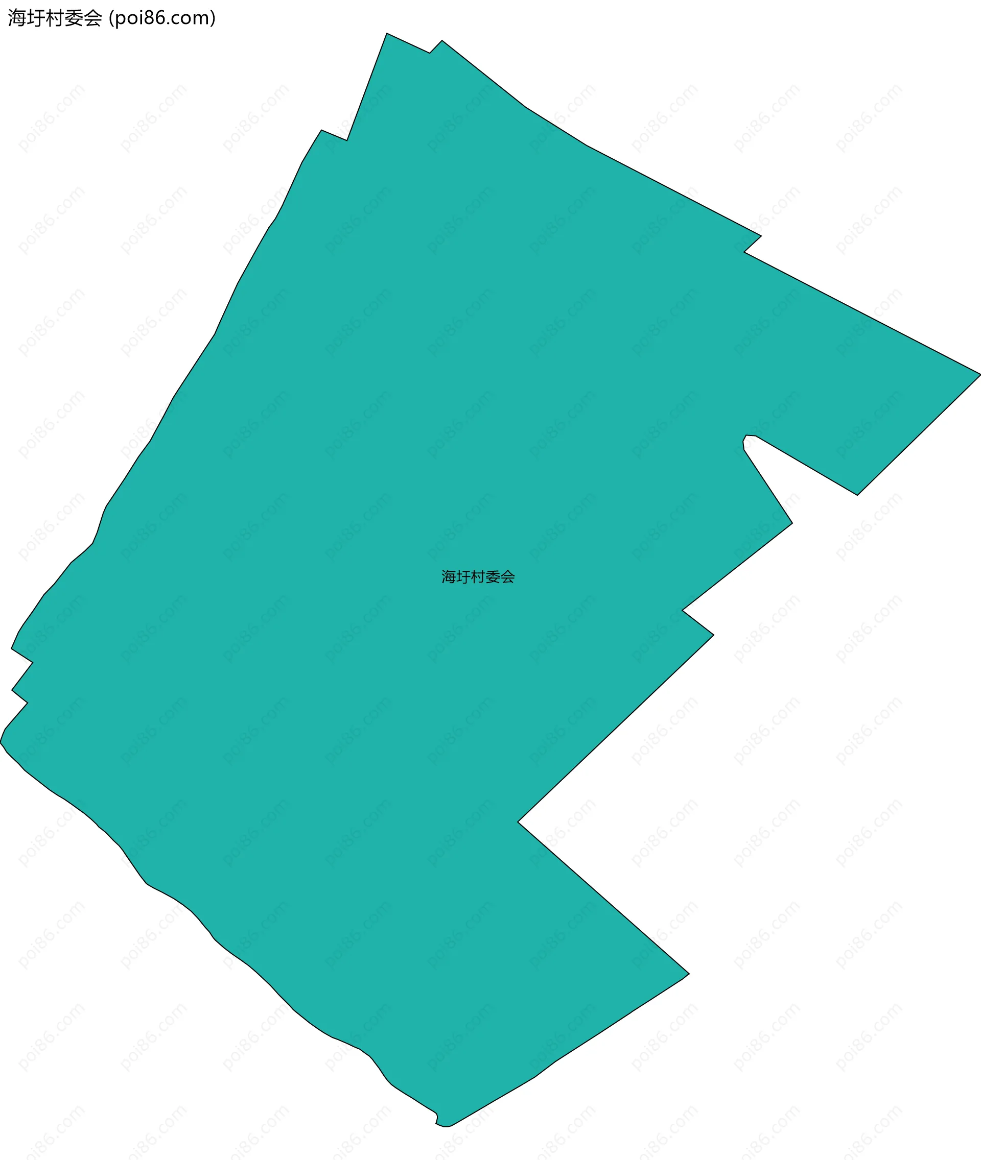 海圩村委会边界地图