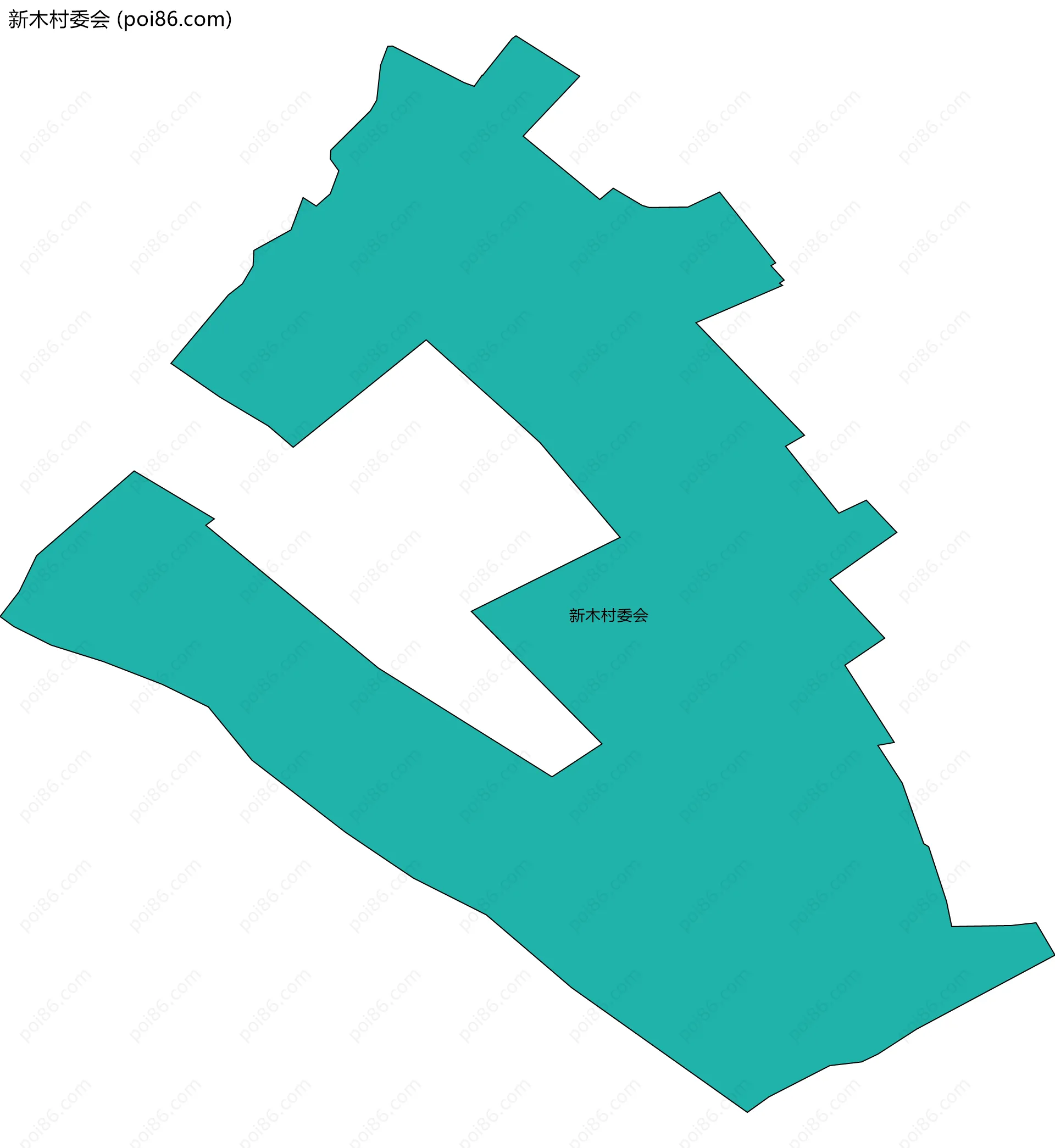 新木村委会边界地图