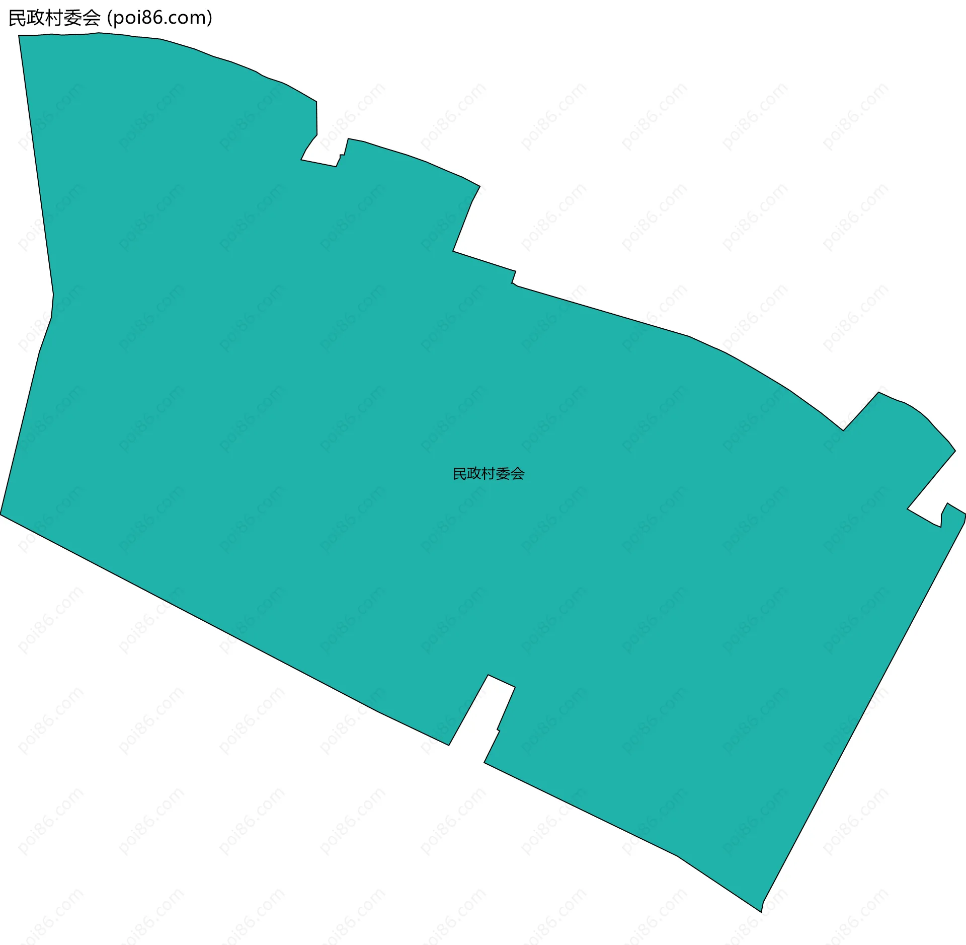 民政村委会边界地图