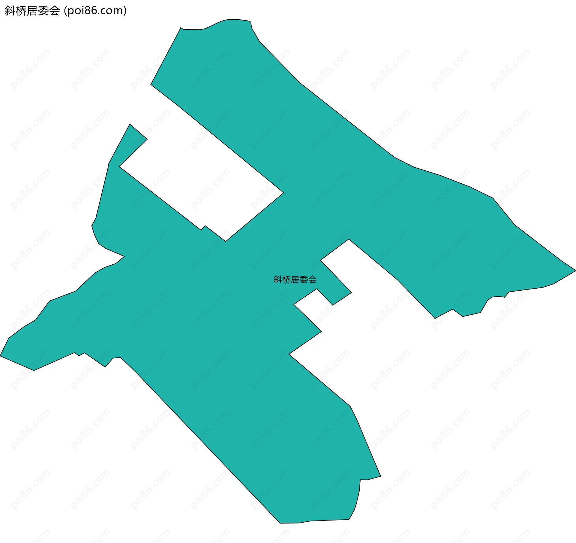斜桥居委会边界地图