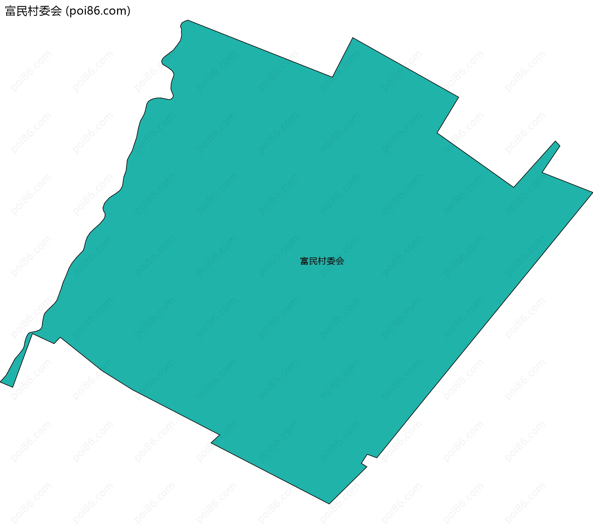 富民村委会边界地图