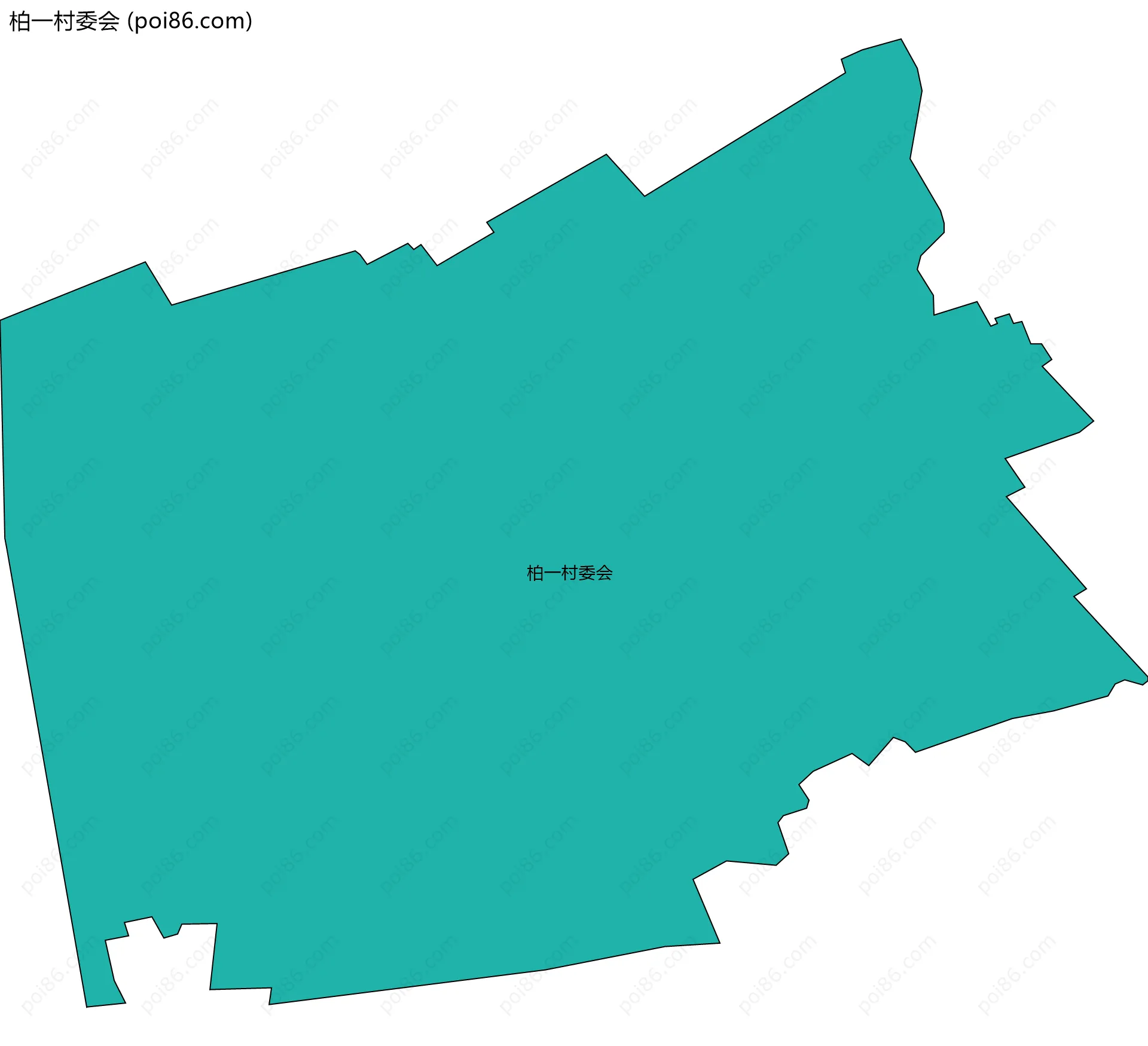 柏一村委会边界地图