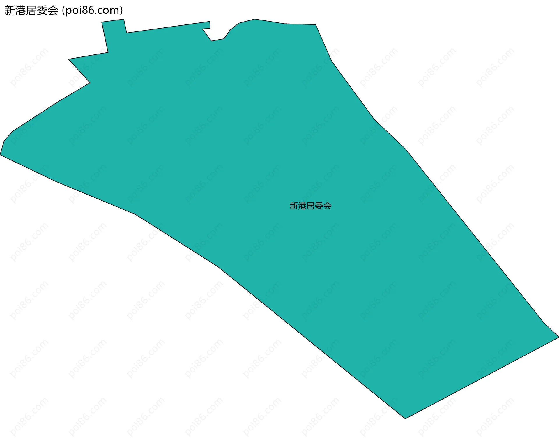 新港居委会边界地图