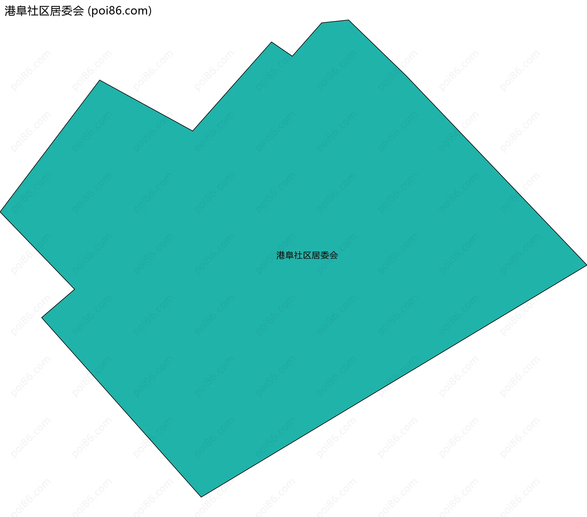 港阜社区居委会边界地图