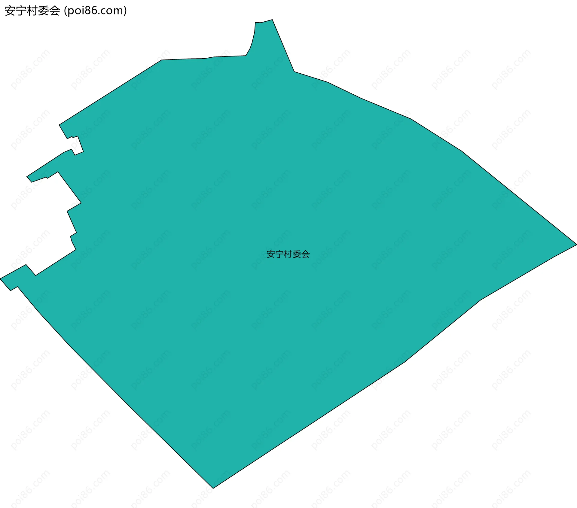 安宁村委会边界地图