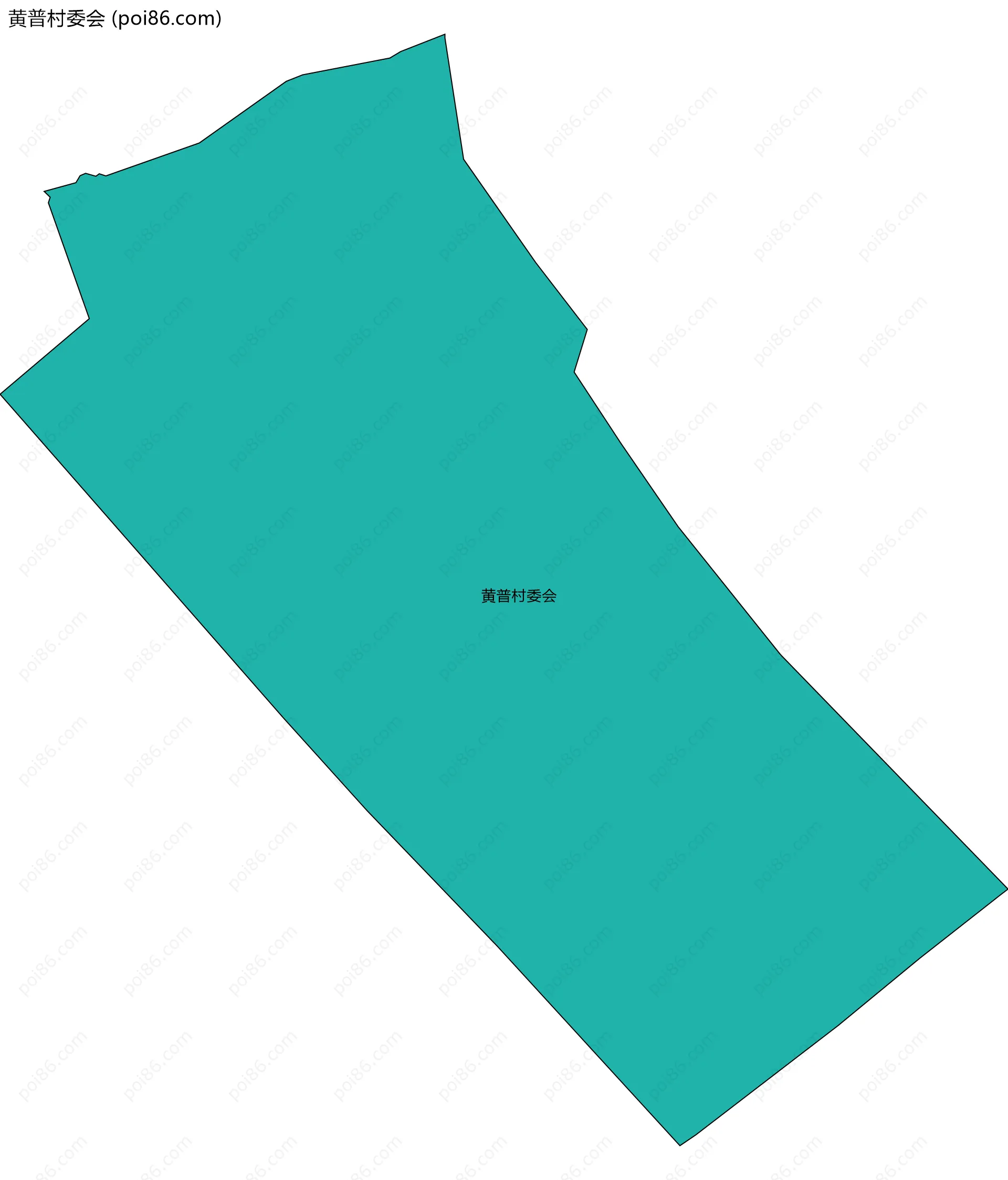 黄普村委会边界地图