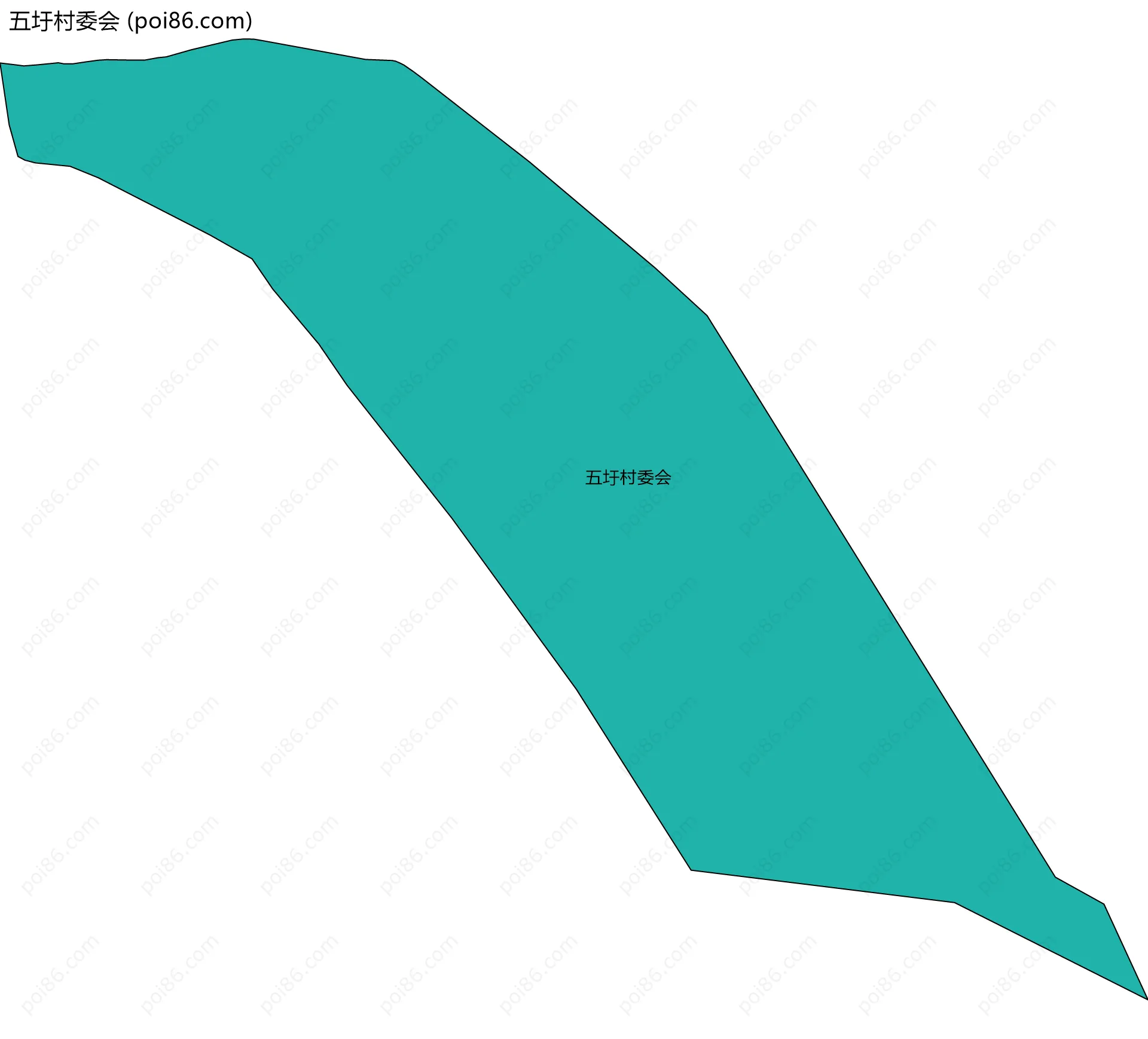 五圩村委会边界地图