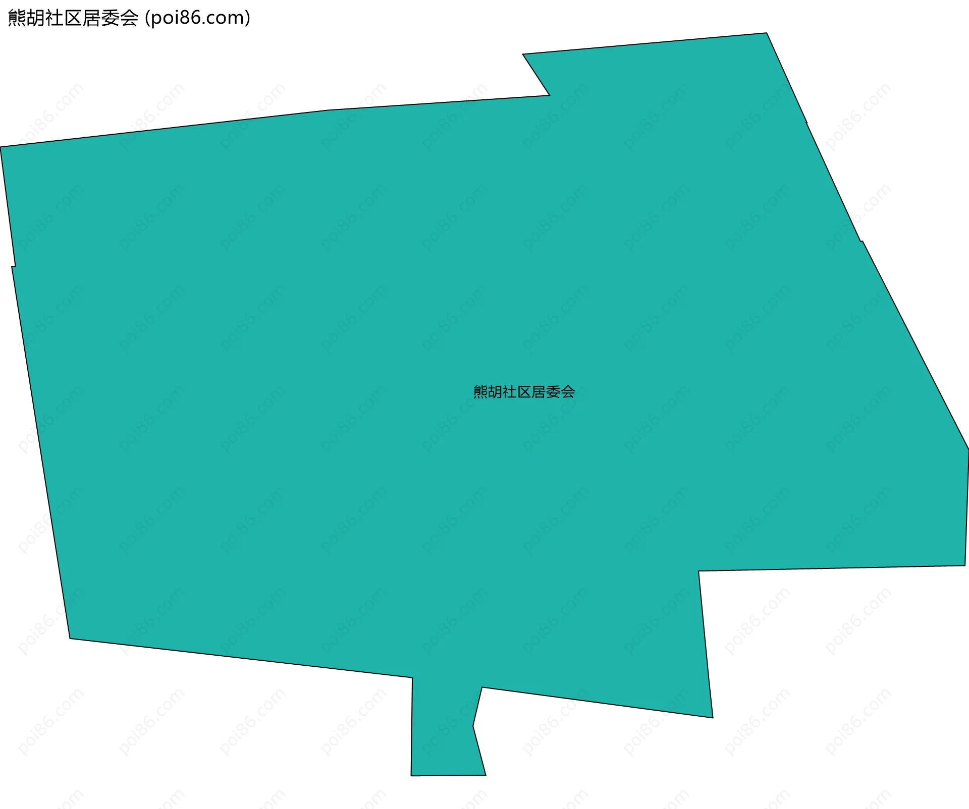 熊胡社区居委会边界地图