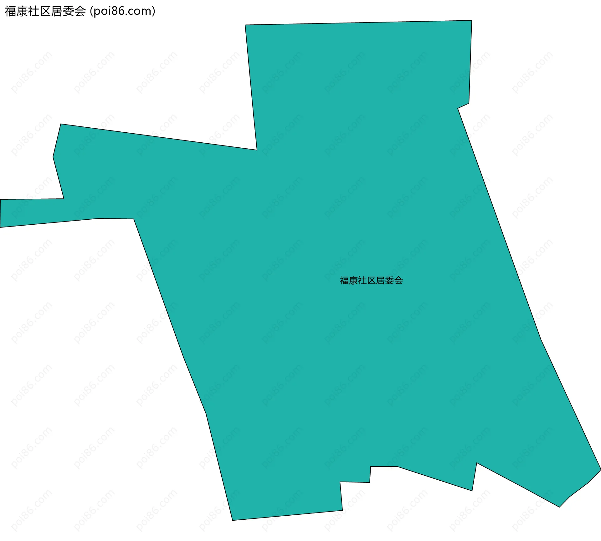 福康社区居委会边界地图