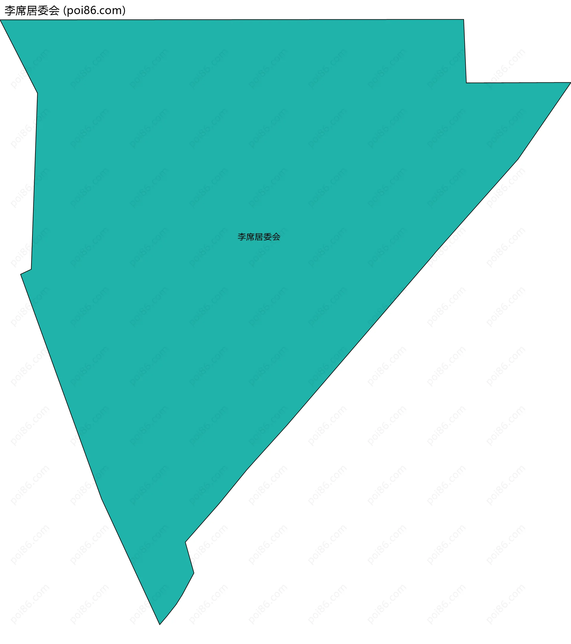 李席居委会边界地图