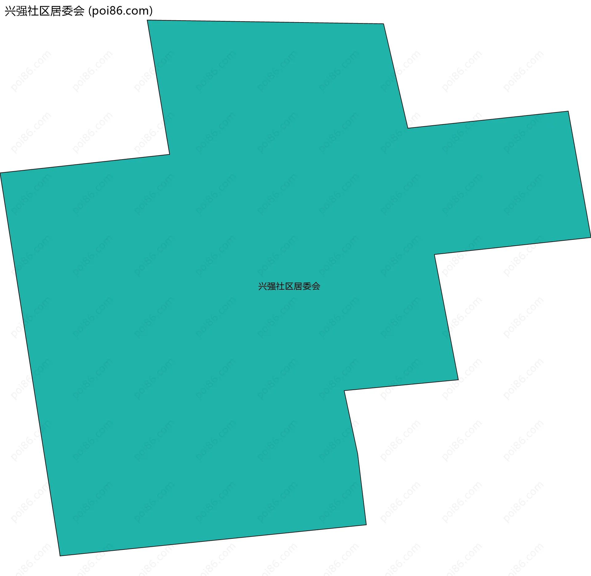 兴强社区居委会边界地图