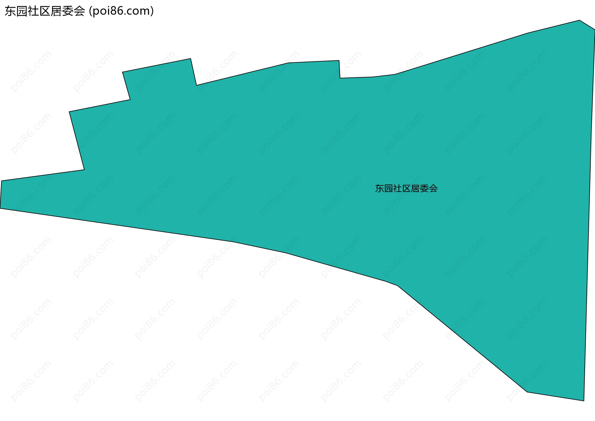 东园社区居委会边界地图