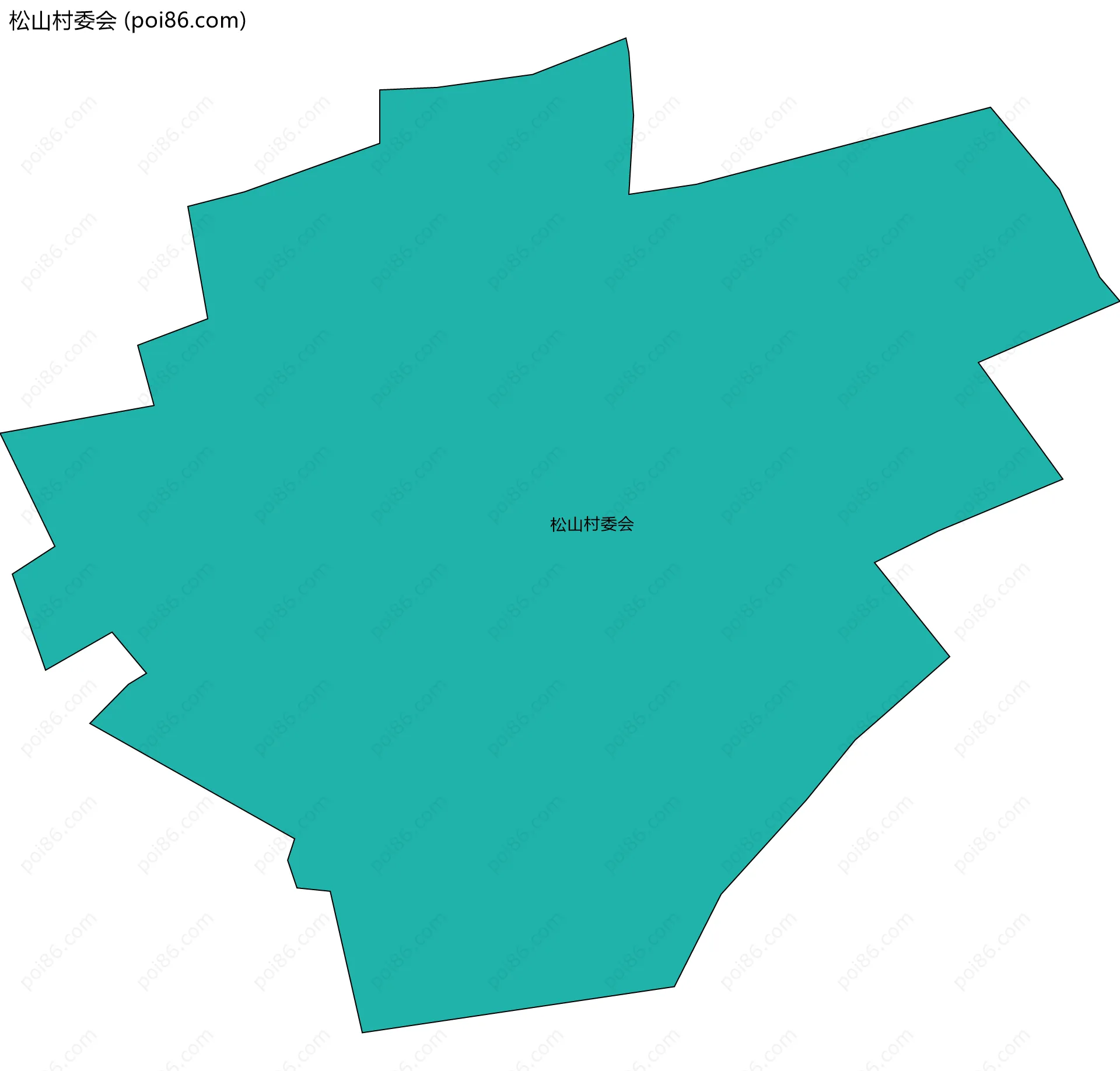 松山村委会边界地图