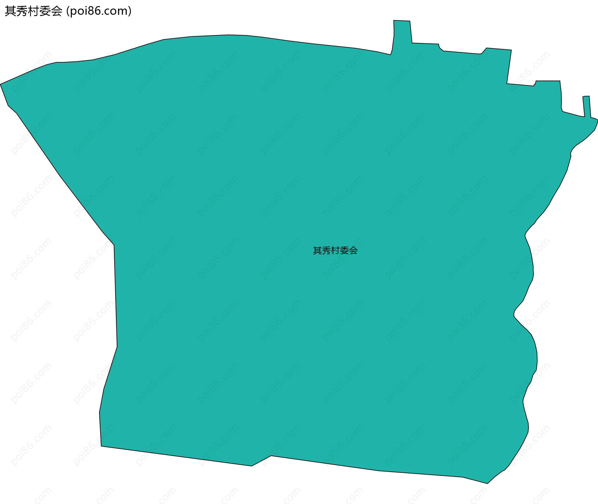 其秀村委会边界地图