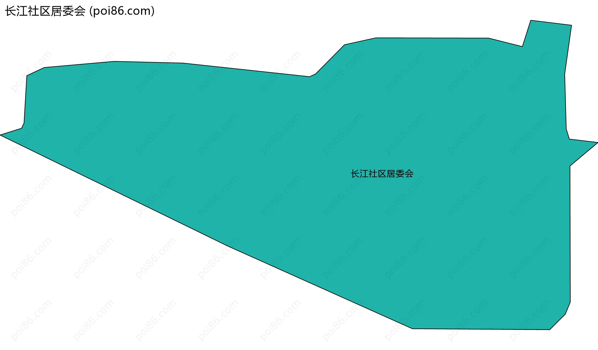 长江社区居委会边界地图
