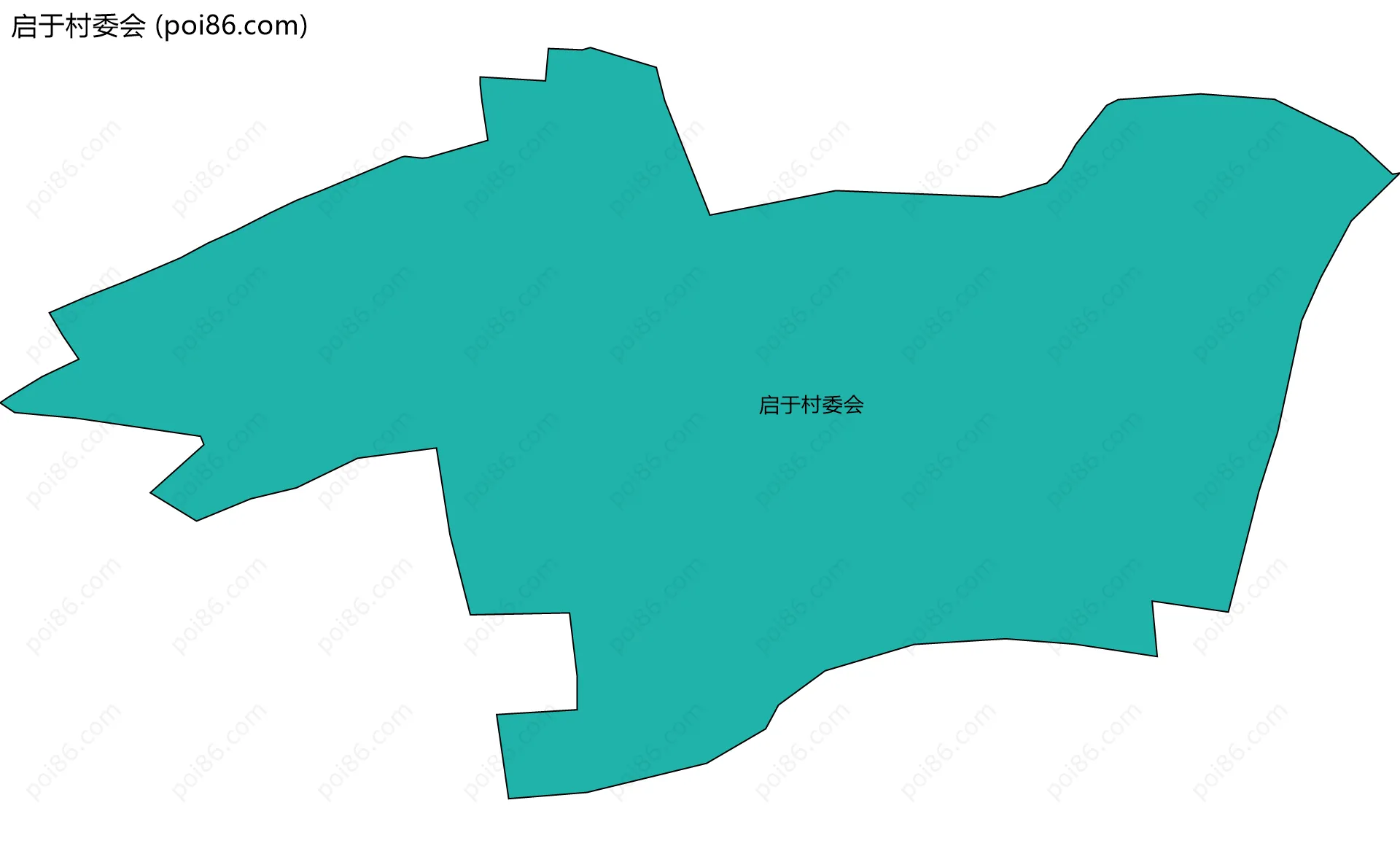 启于村委会边界地图