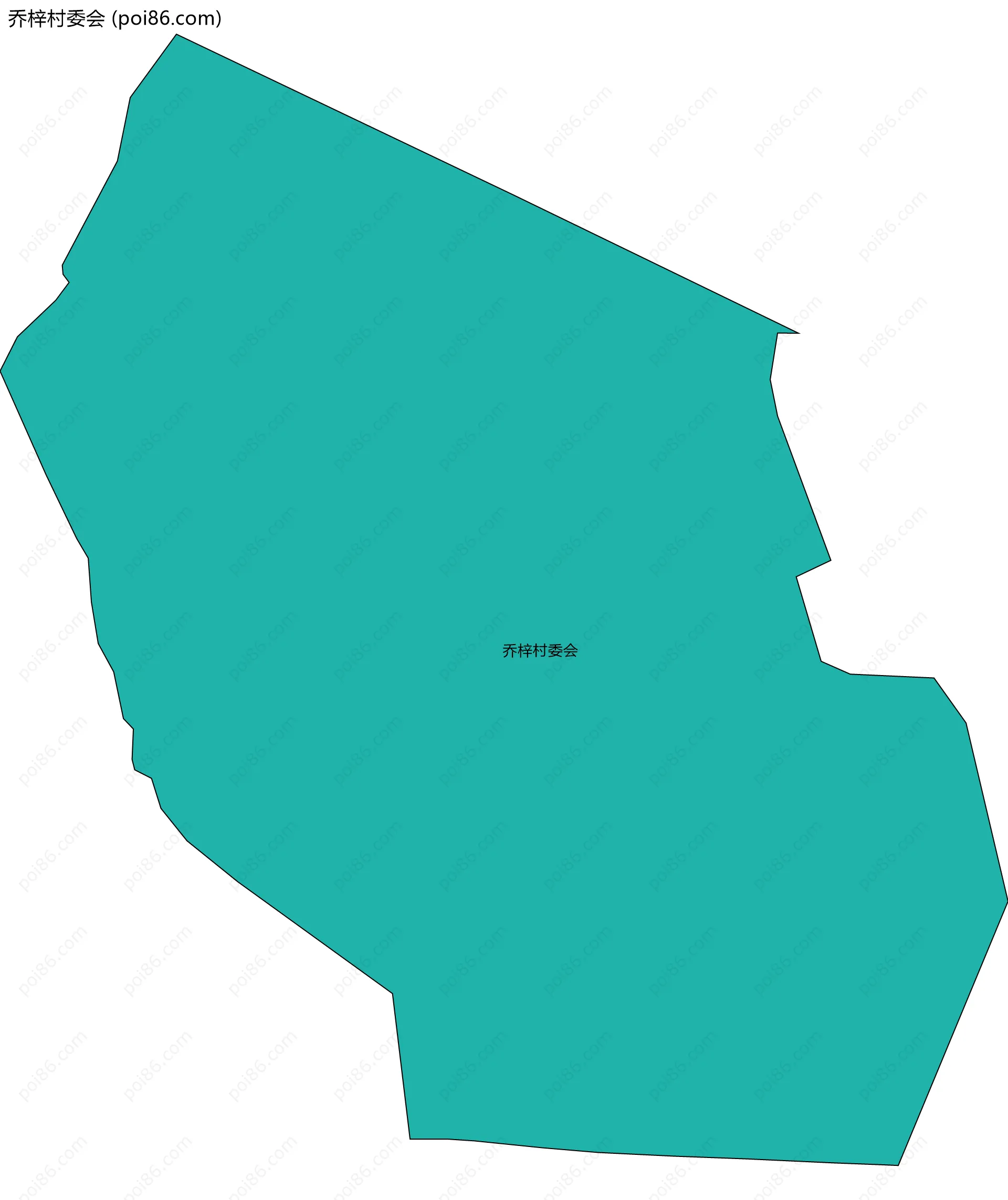 乔梓村委会边界地图