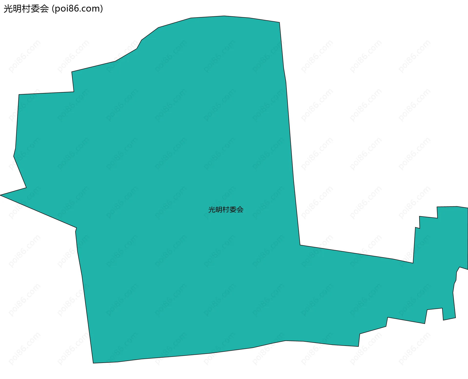 光明村委会边界地图