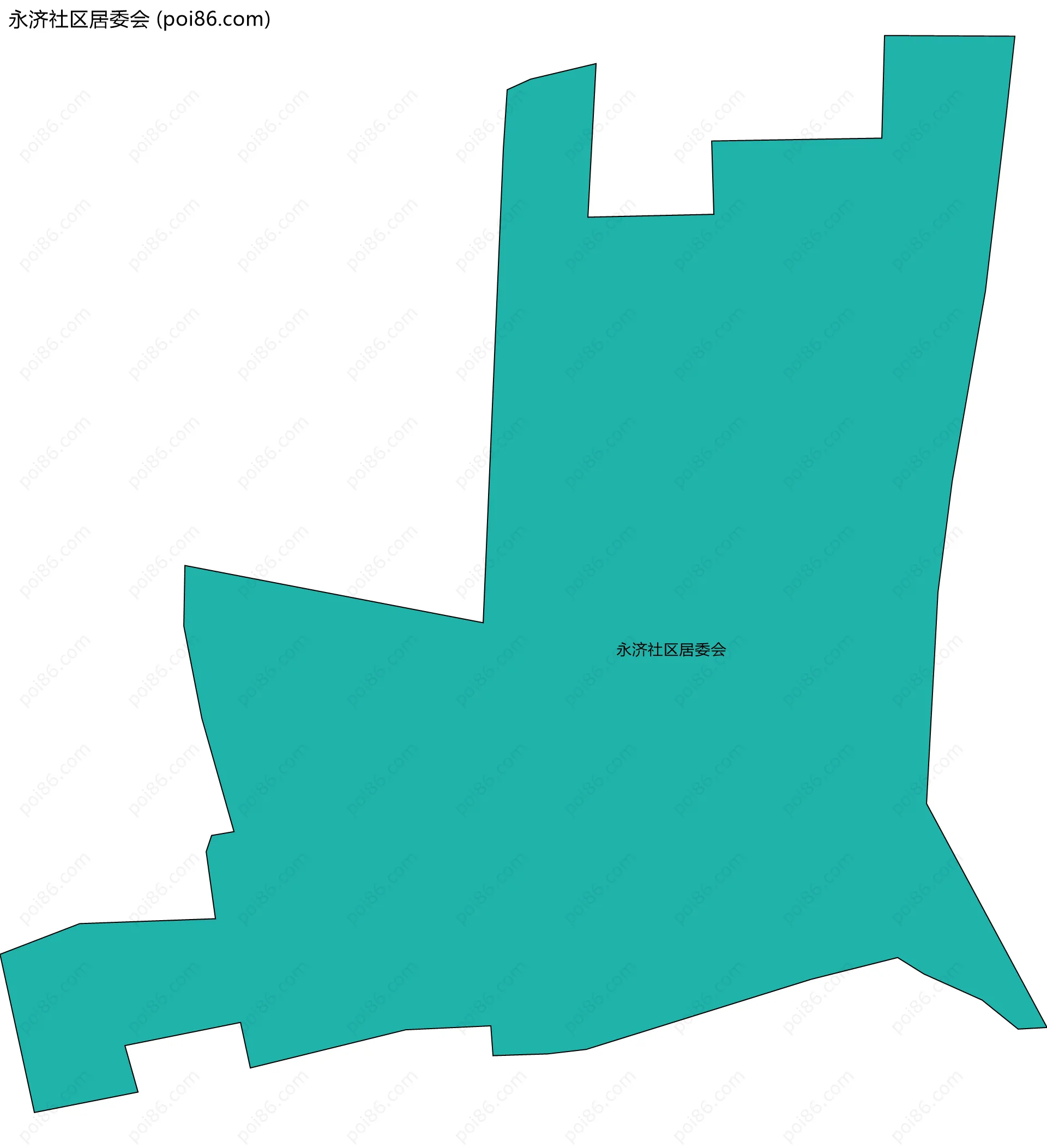 永济社区居委会边界地图