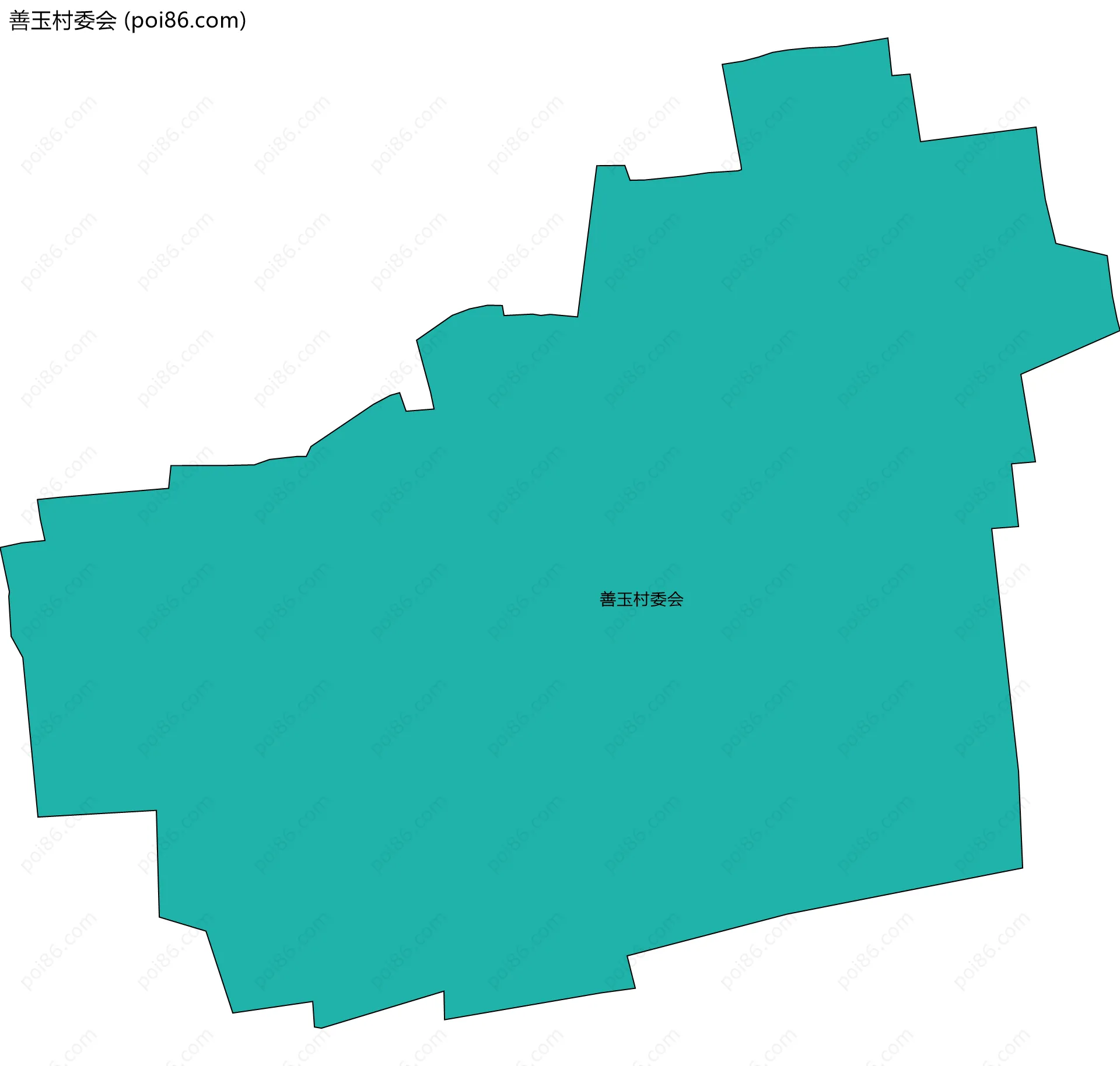 善玉村委会边界地图