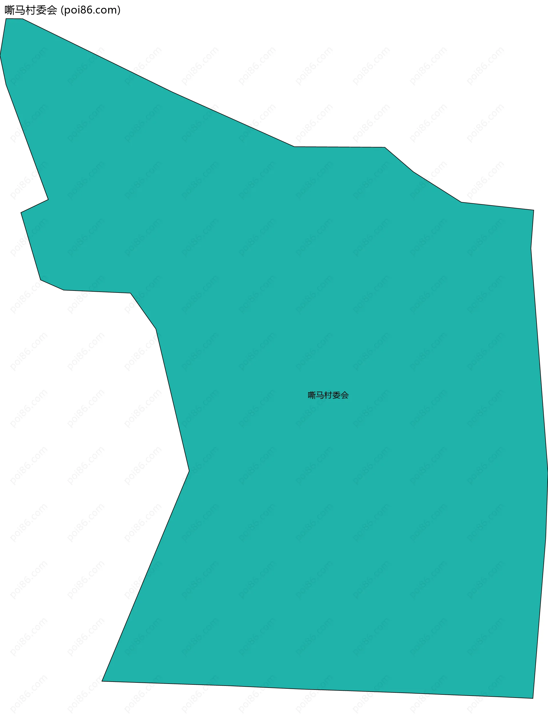 嘶马村委会边界地图