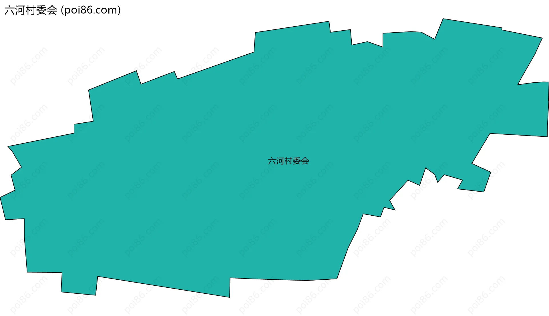 六河村委会边界地图