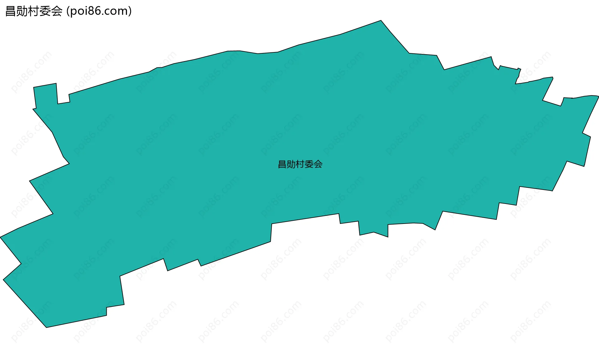 昌勋村委会边界地图