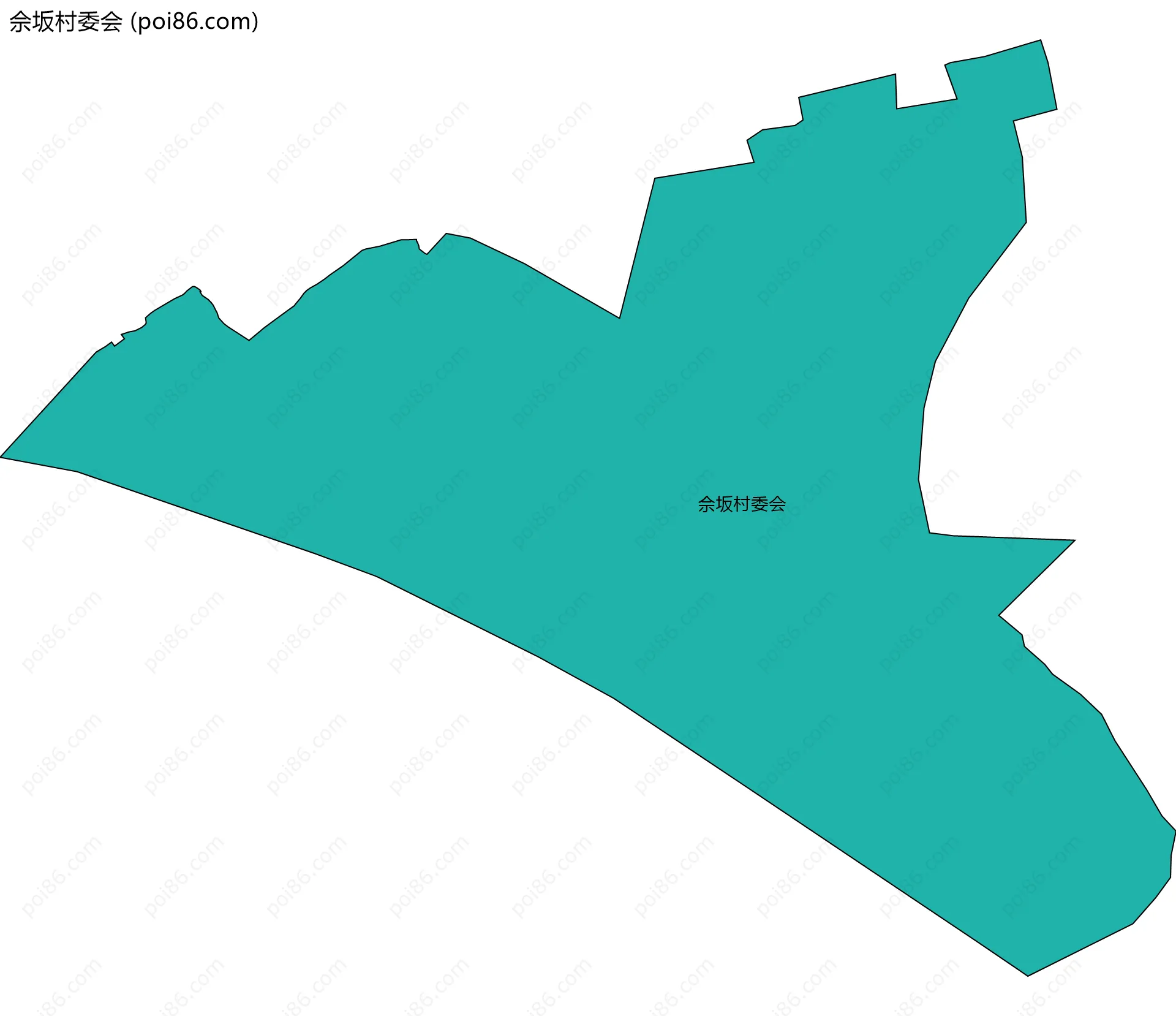 佘坂村委会边界地图