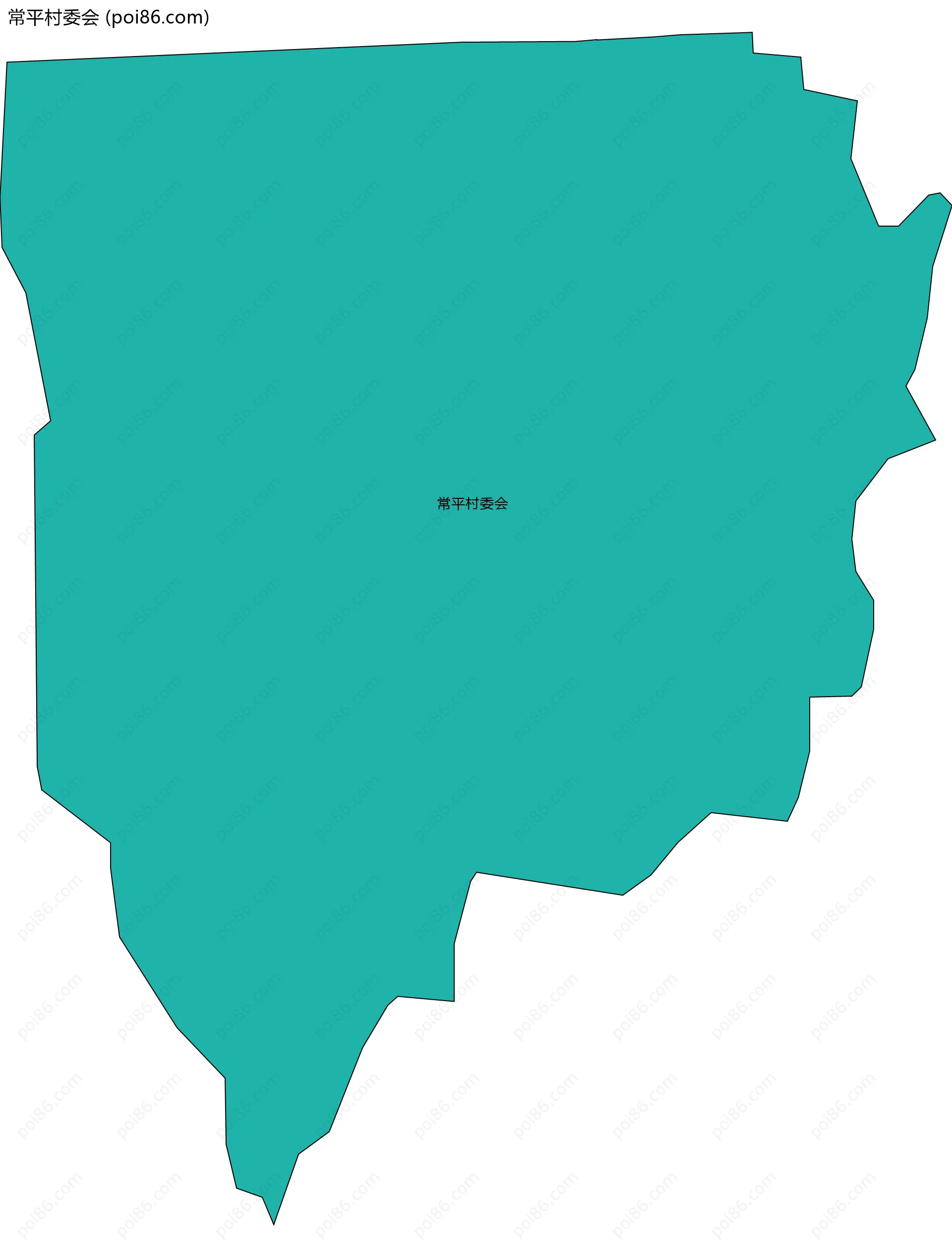 常平村委会边界地图