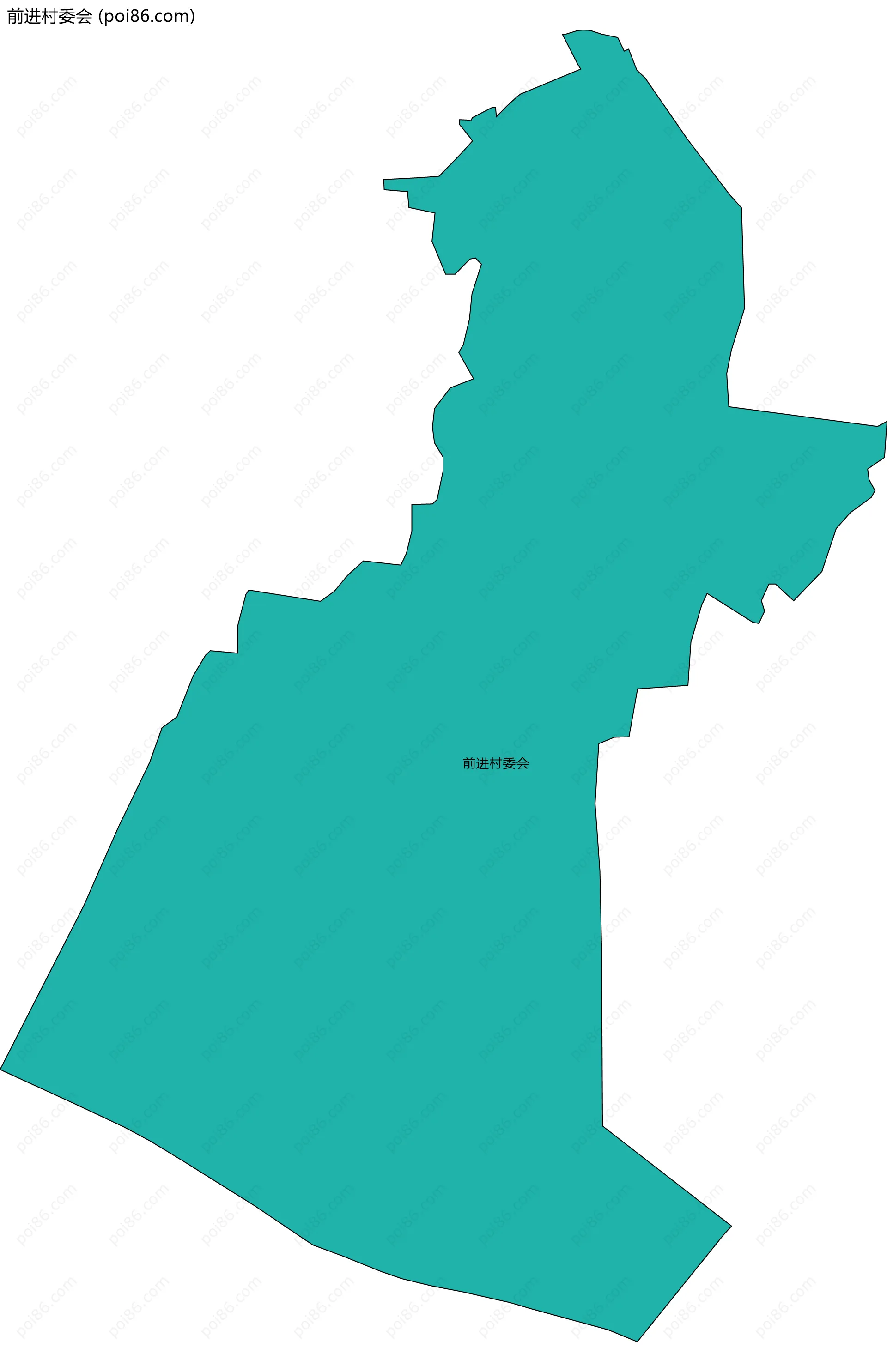前进村委会边界地图