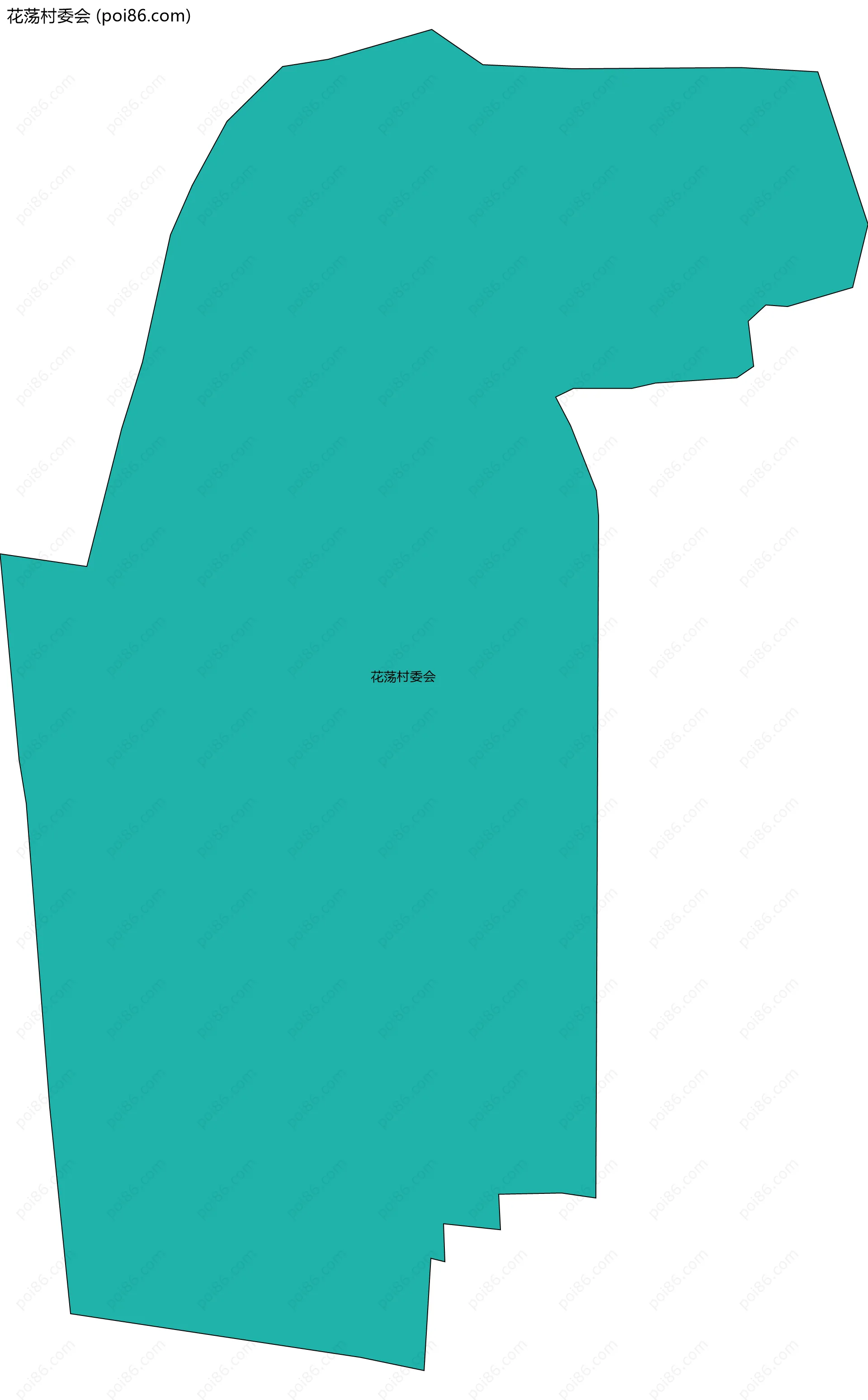 花荡村委会边界地图