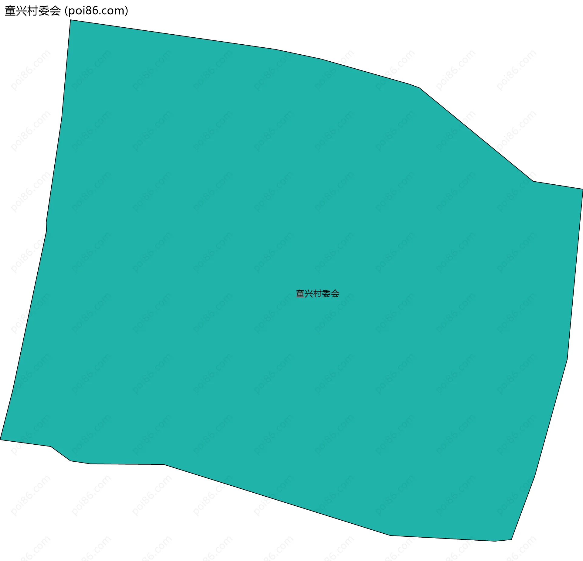 童兴村委会边界地图