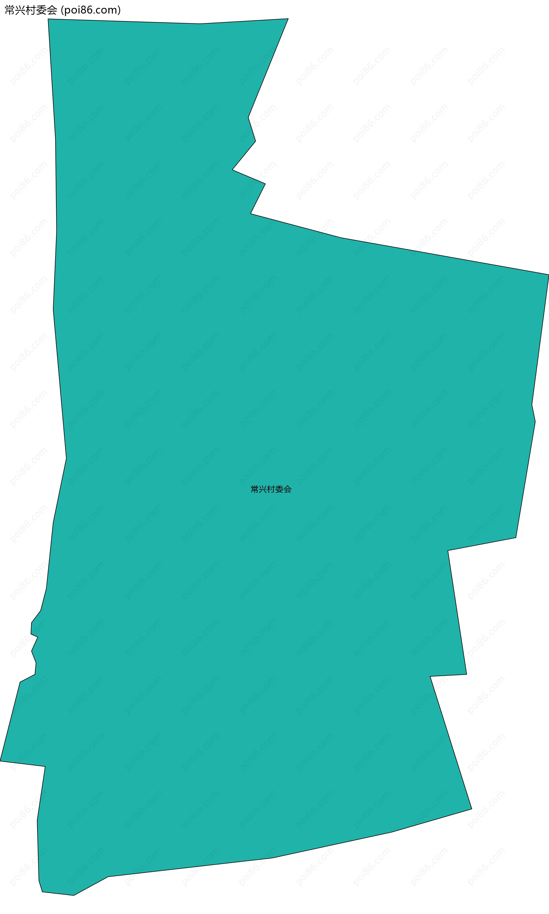 常兴村委会边界地图