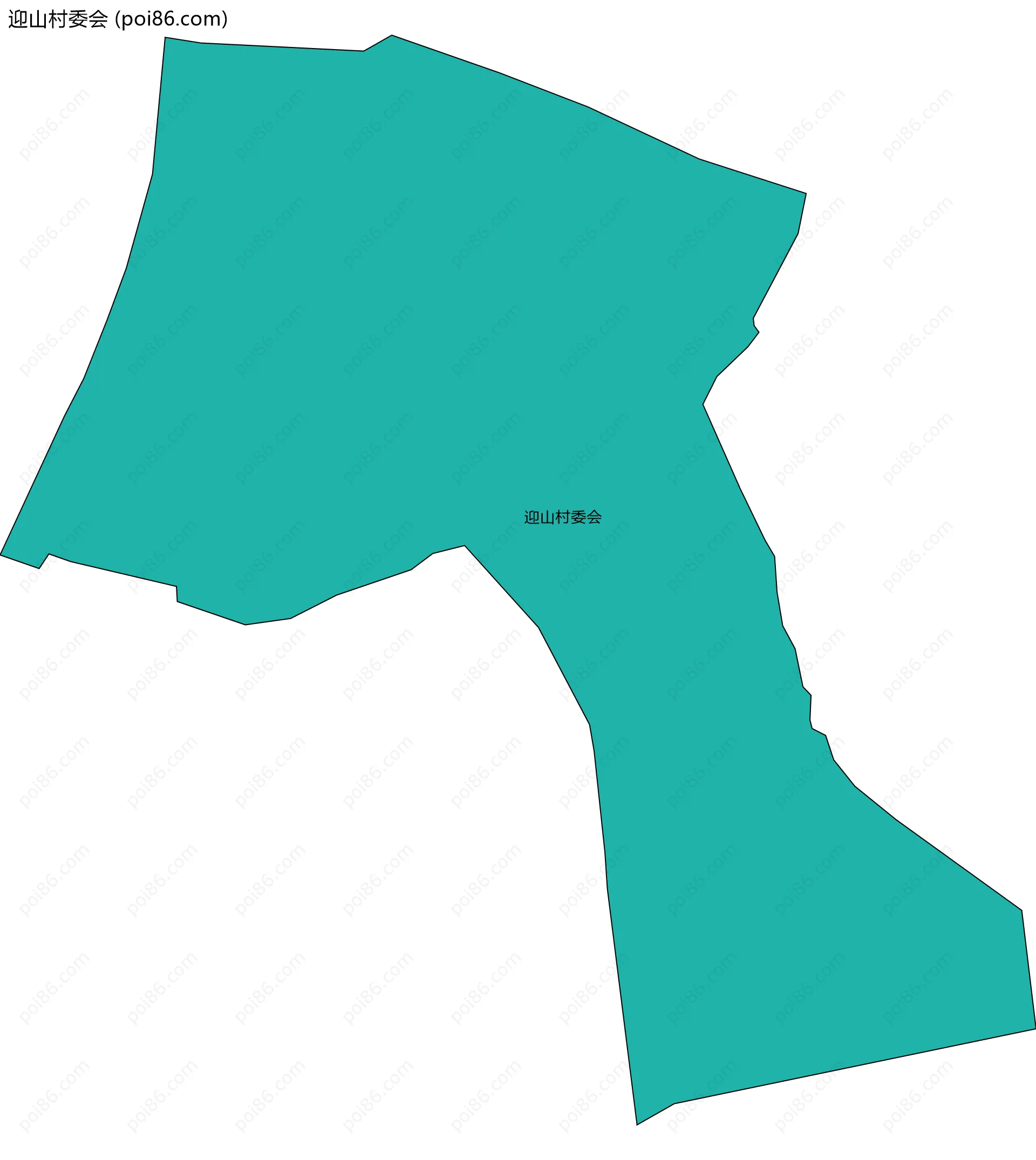 迎山村委会边界地图