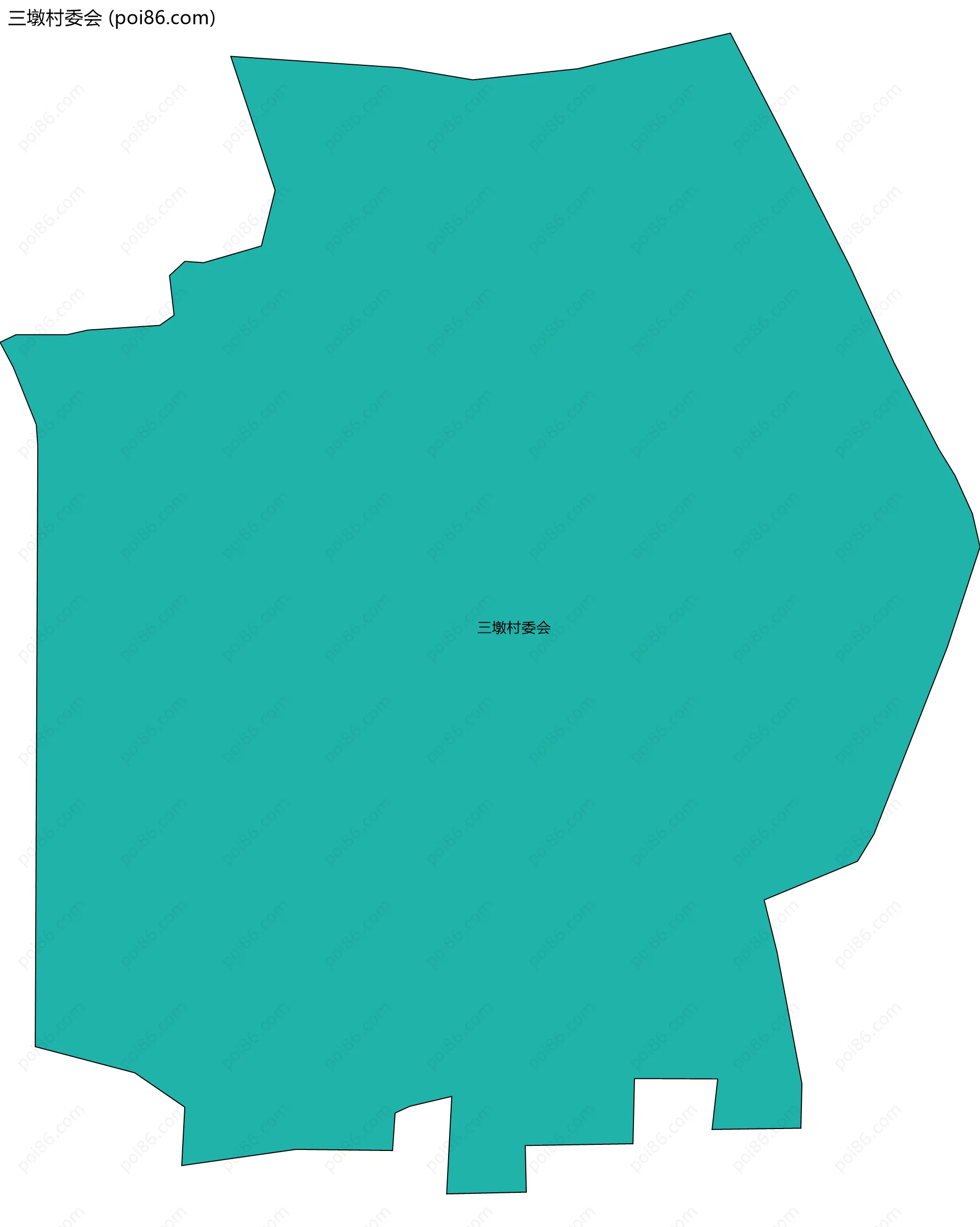 三墩村委会边界地图