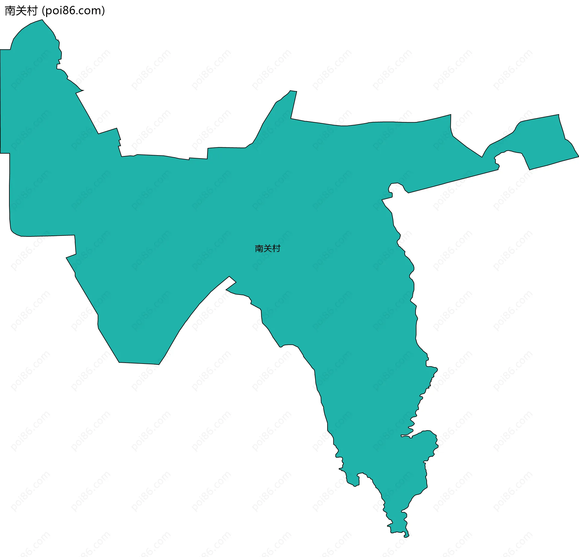 南关村边界地图