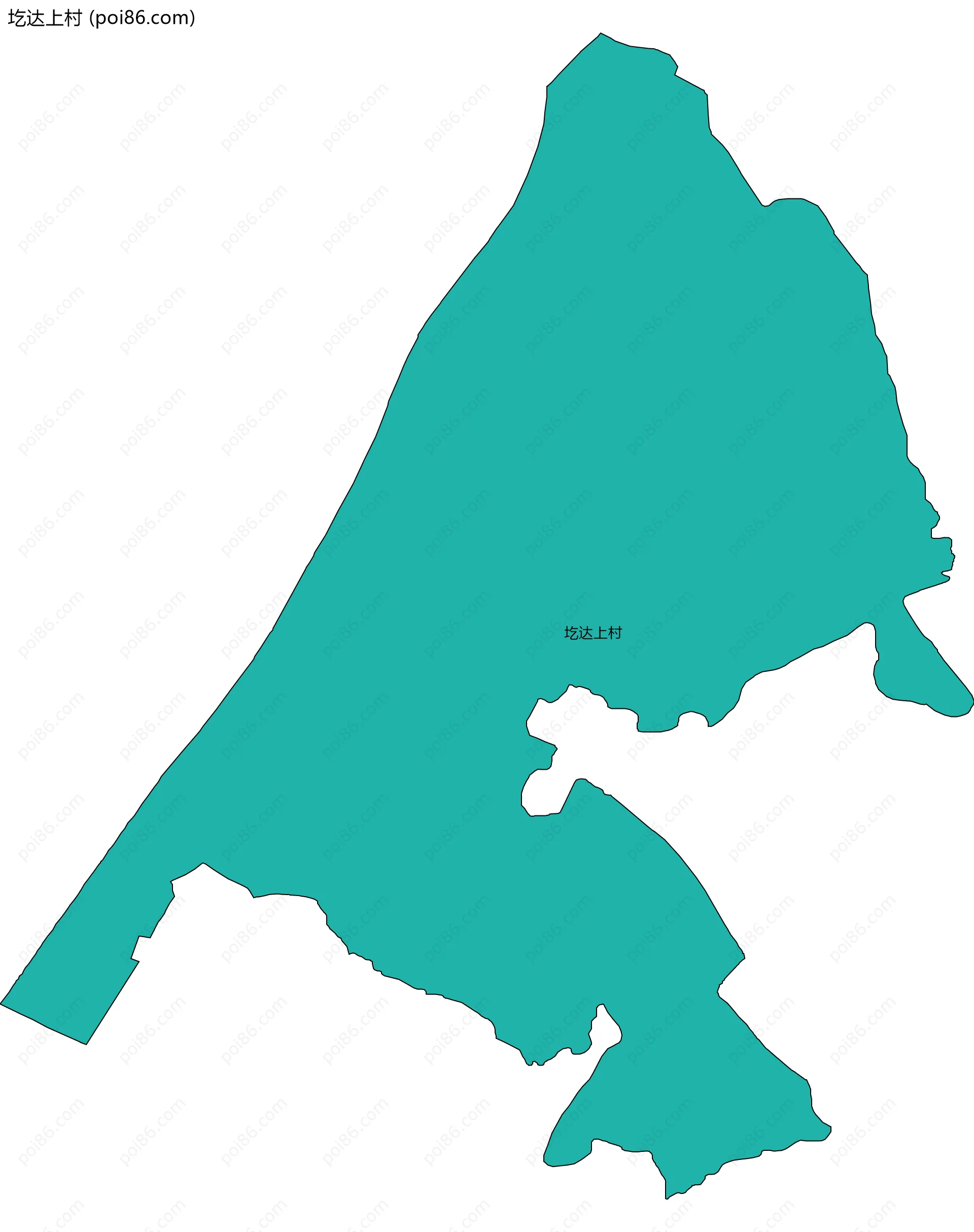 圪达上村边界地图