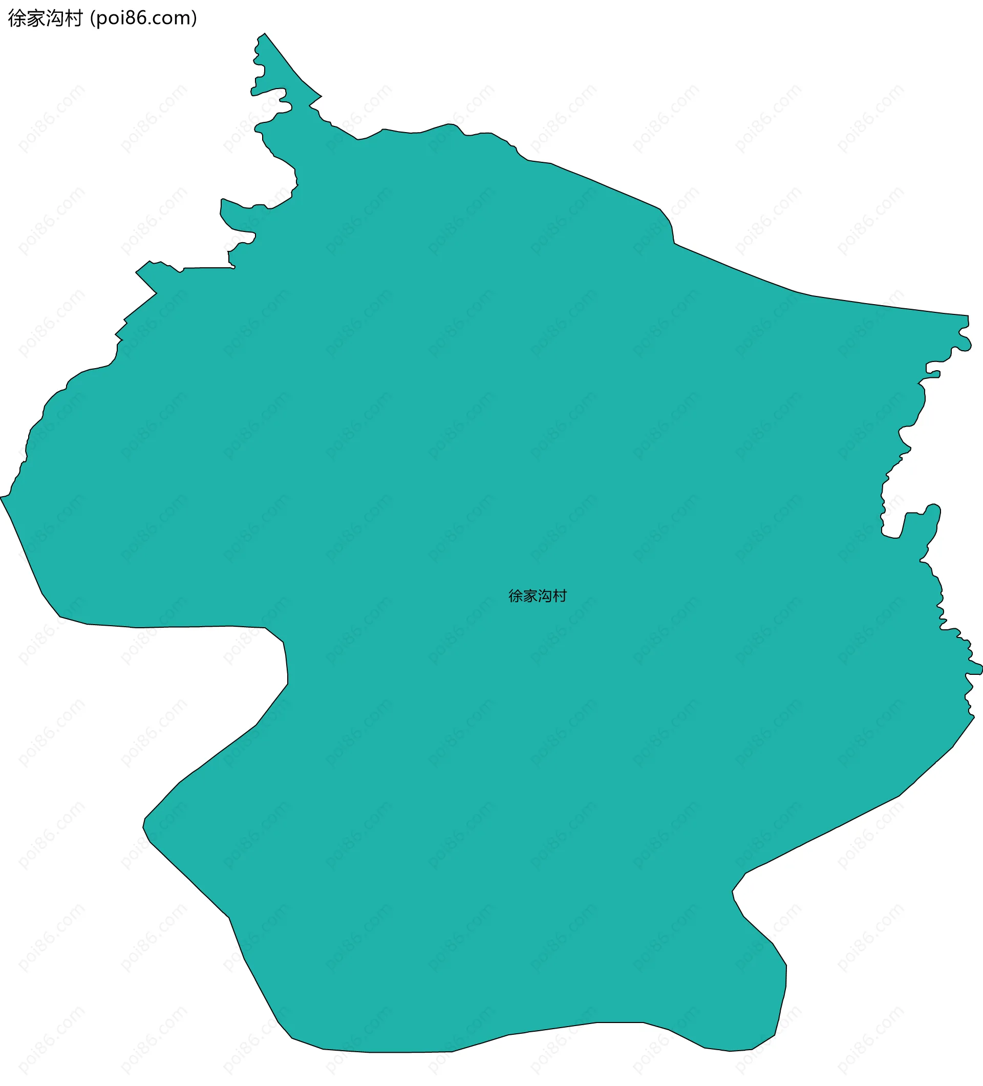 徐家沟村边界地图