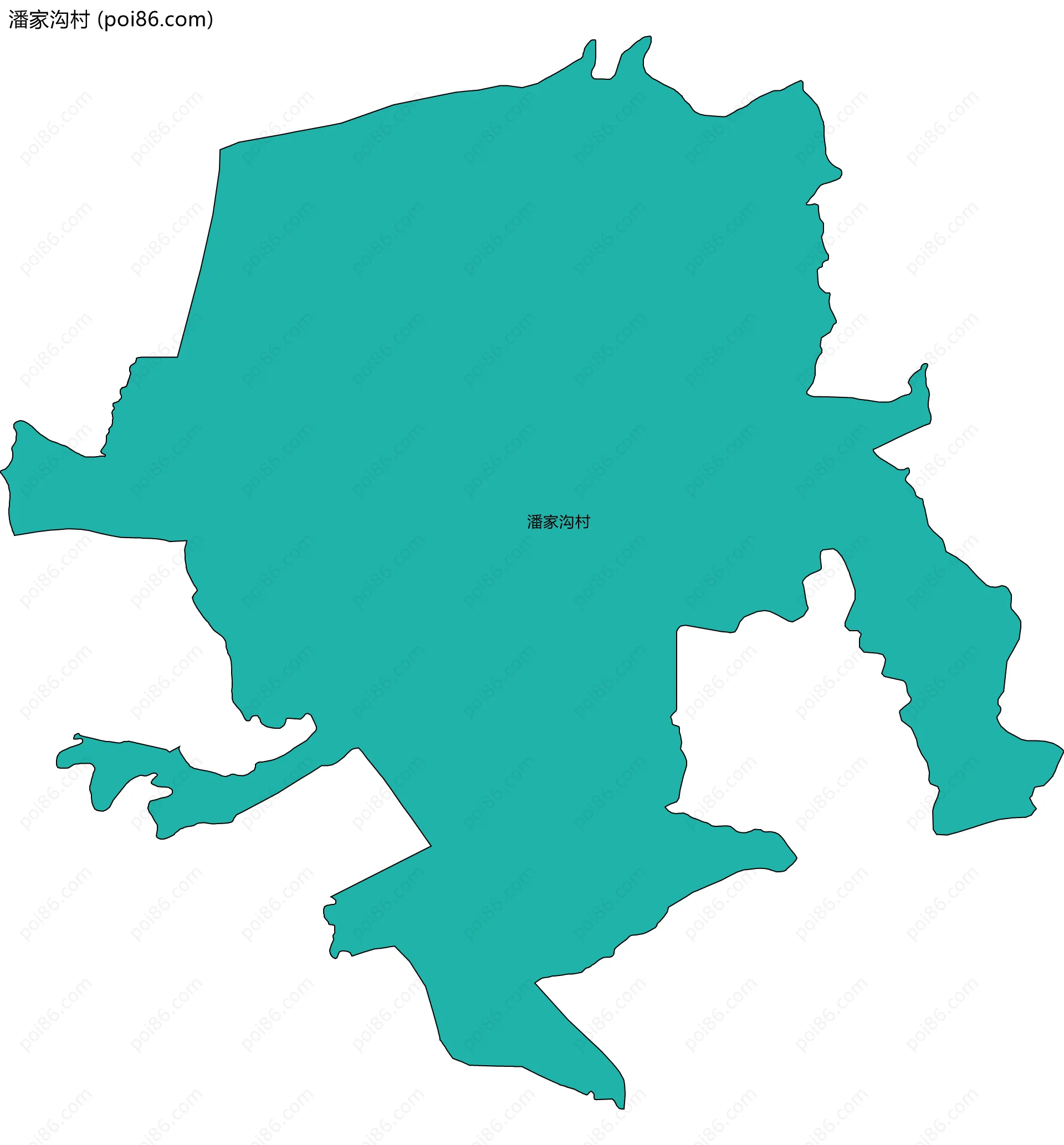 潘家沟村边界地图