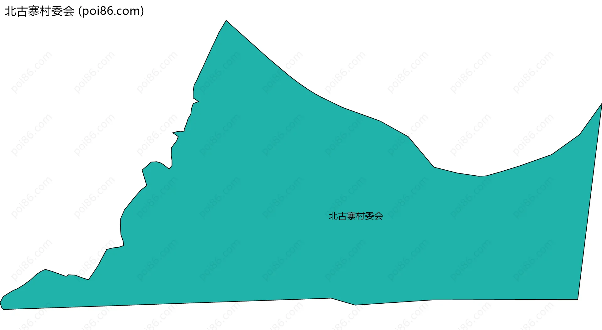 北古寨村委会边界地图