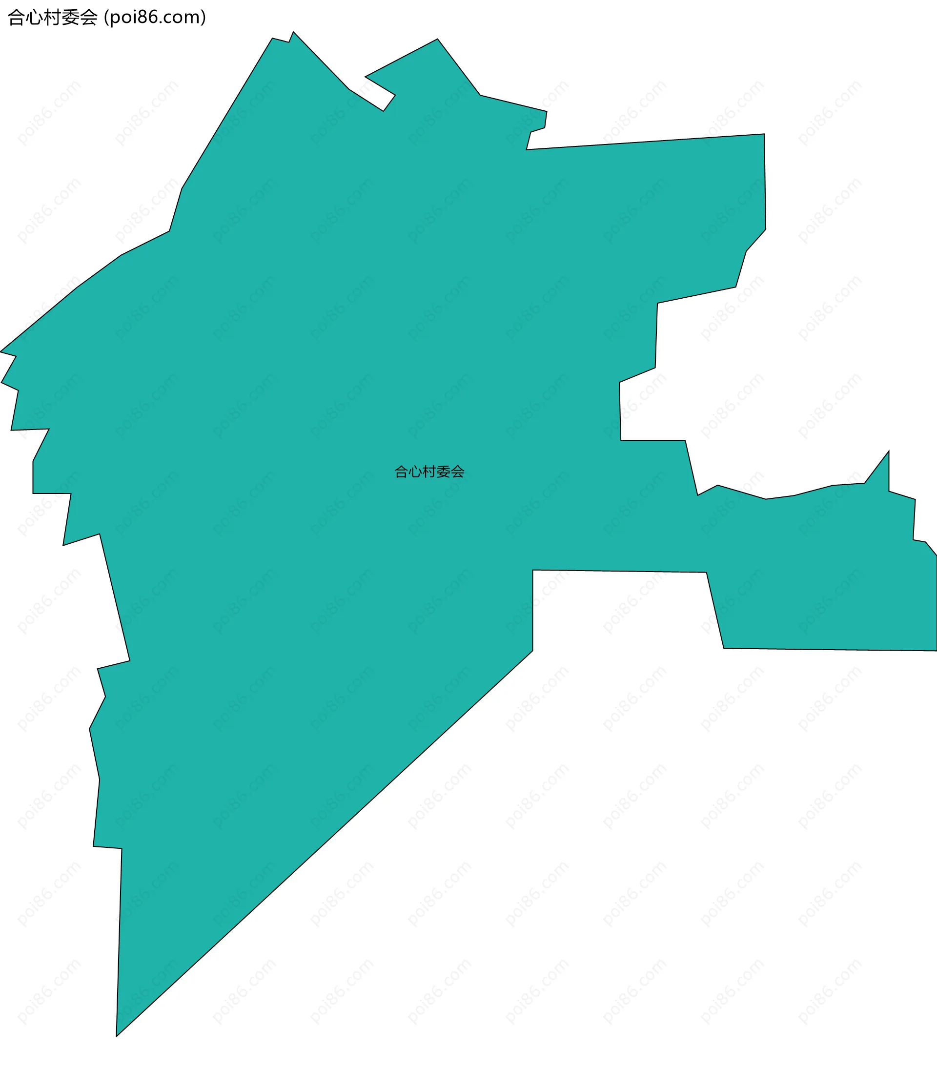 合心村委会边界地图