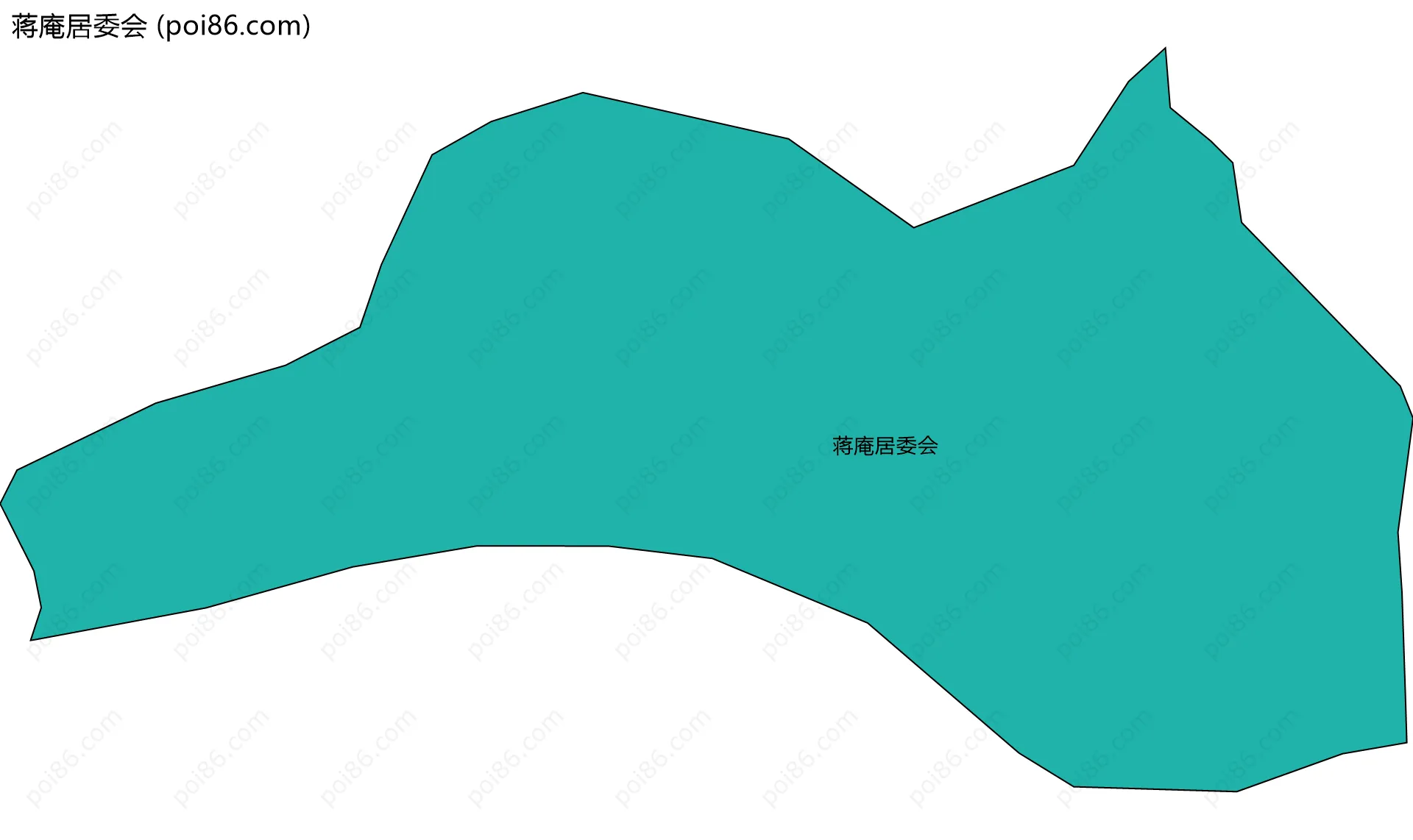 蒋庵居委会边界地图