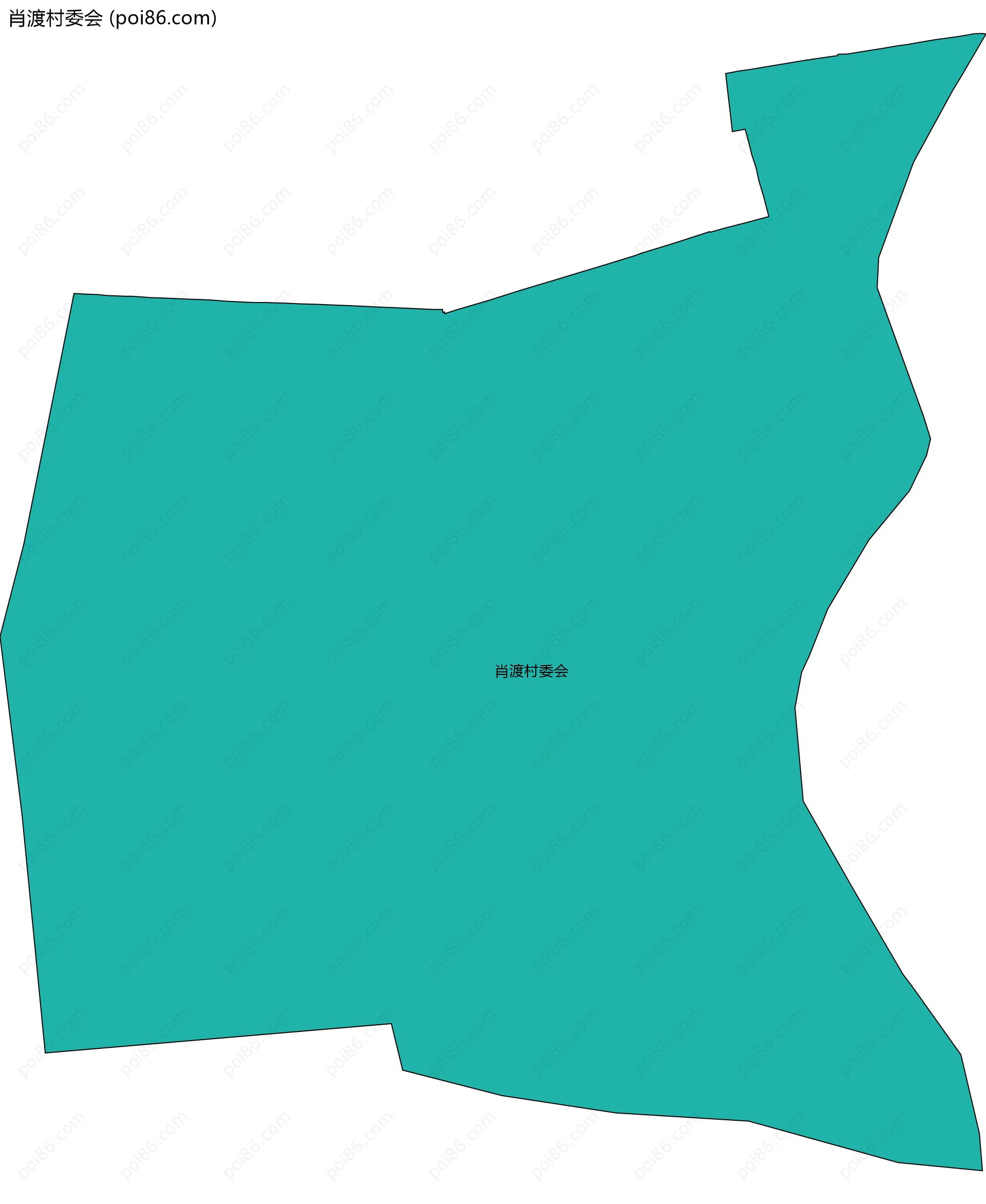 肖渡村委会边界地图